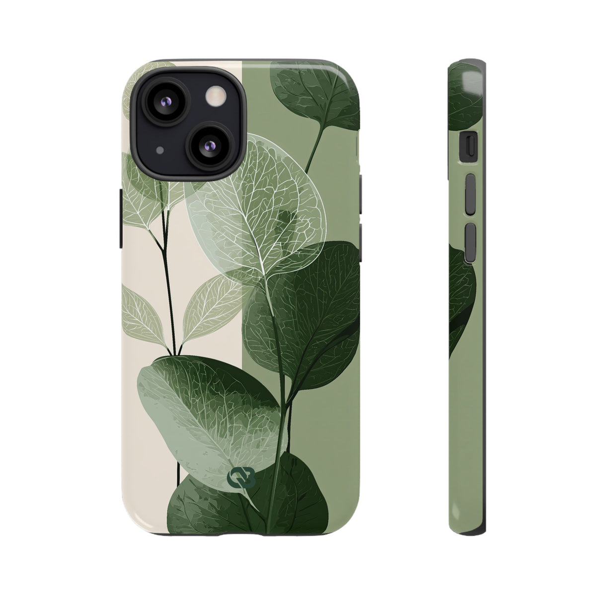 Layered Eucalyptus Study · Tough Phone Case for iPhone · Green