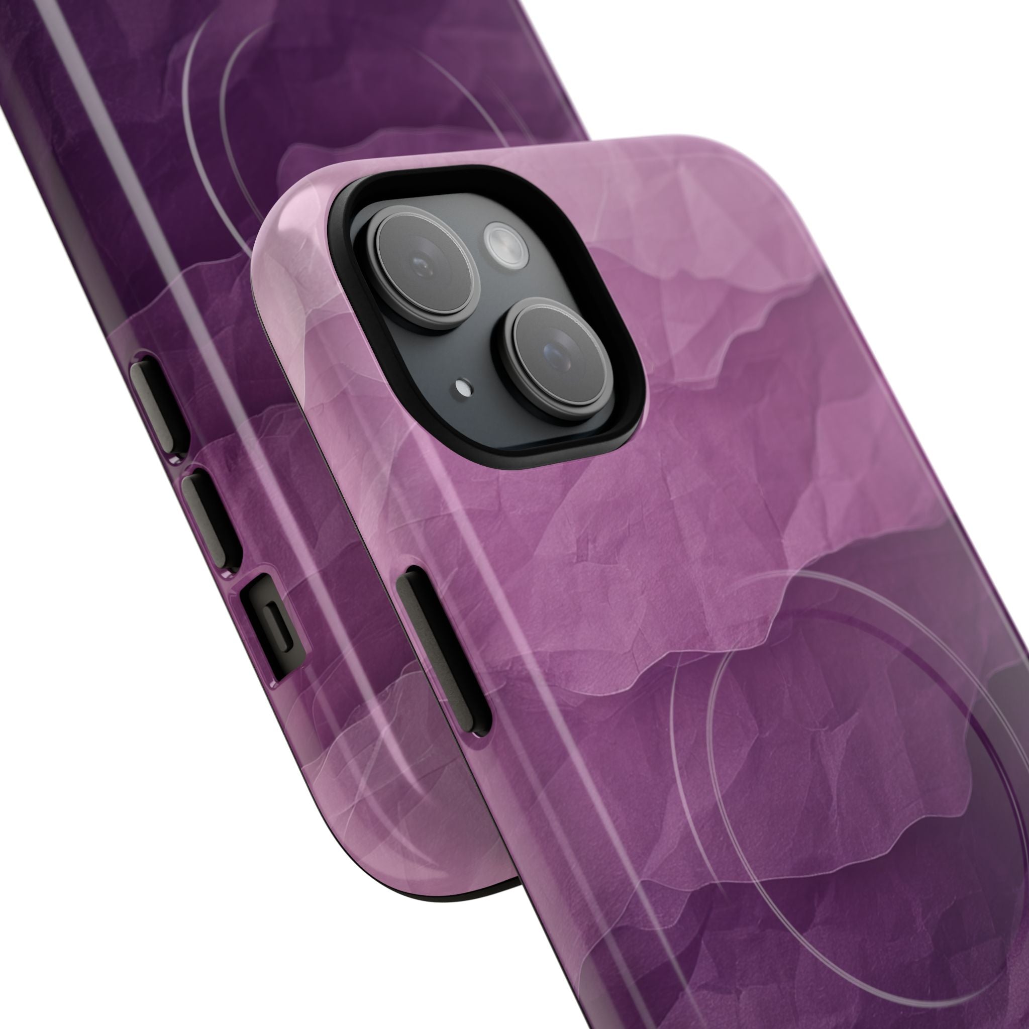 Lilla Wave Layers iPhone 15 Plus Cover - Tough+