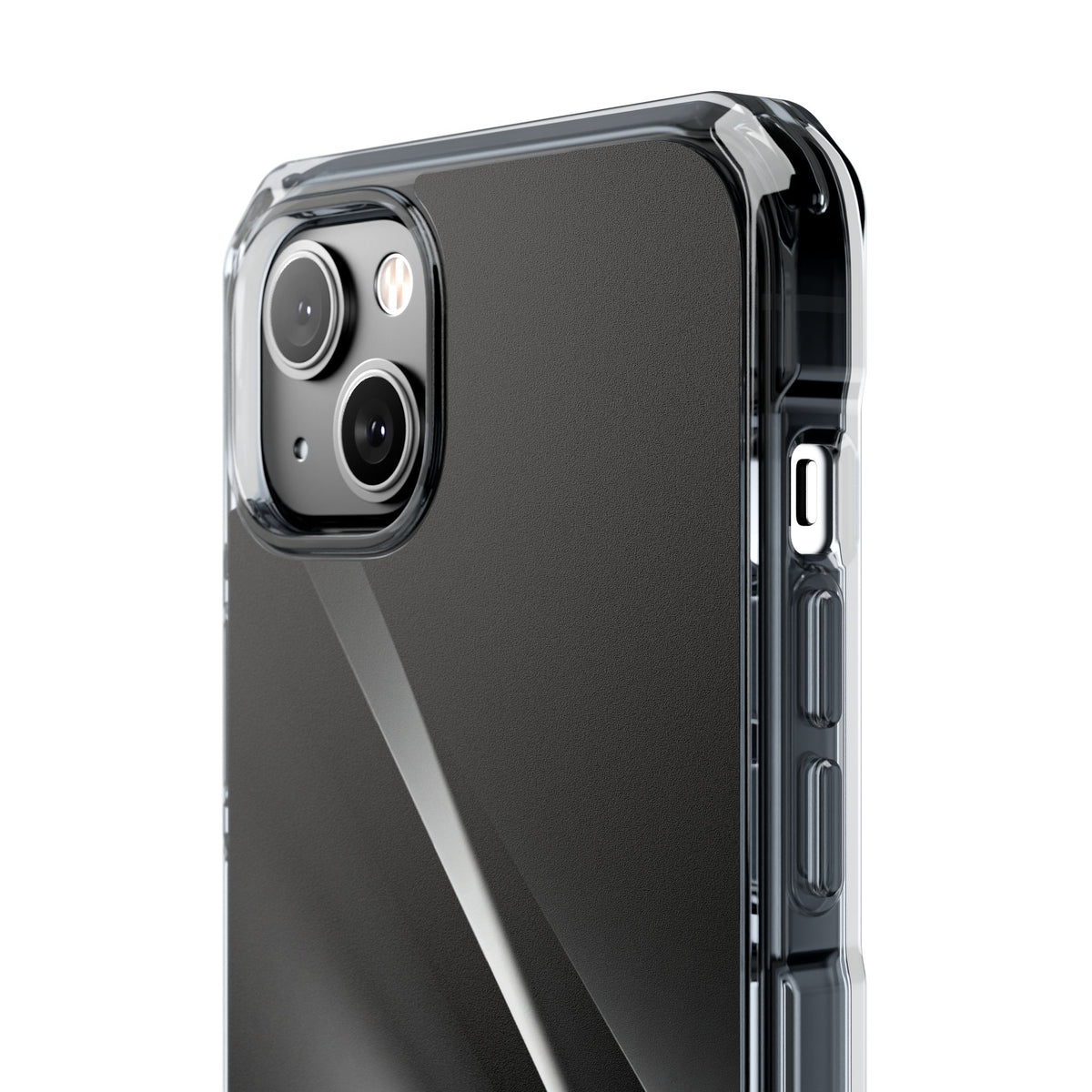 Obsidian Ridge · Clear Impact Magnetic Phone Case for iPhone · Black