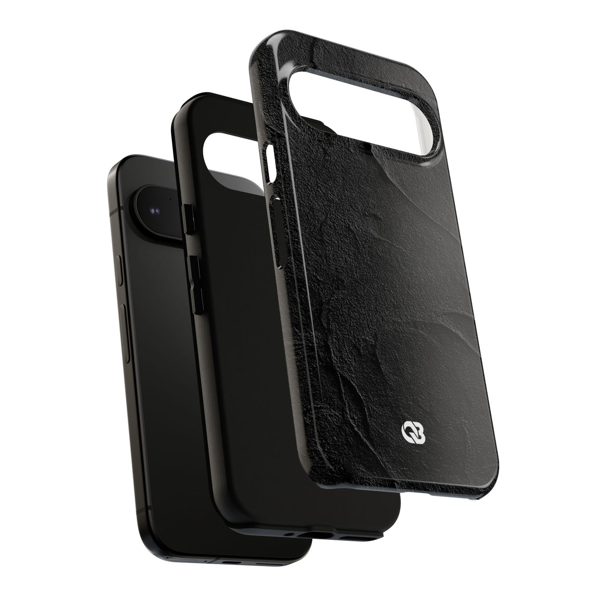 Obsidian Stucco Relief · Tough Phone Case for Pixel · Black