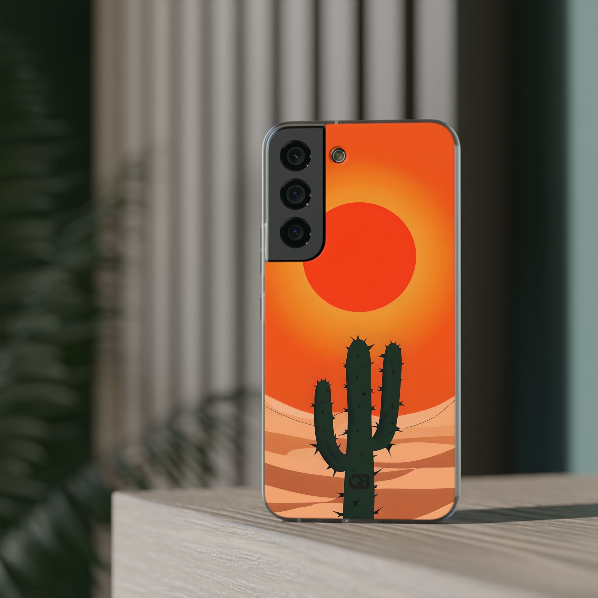 Scorched Saguaro Sunset · Soft Phone Case for Samsung