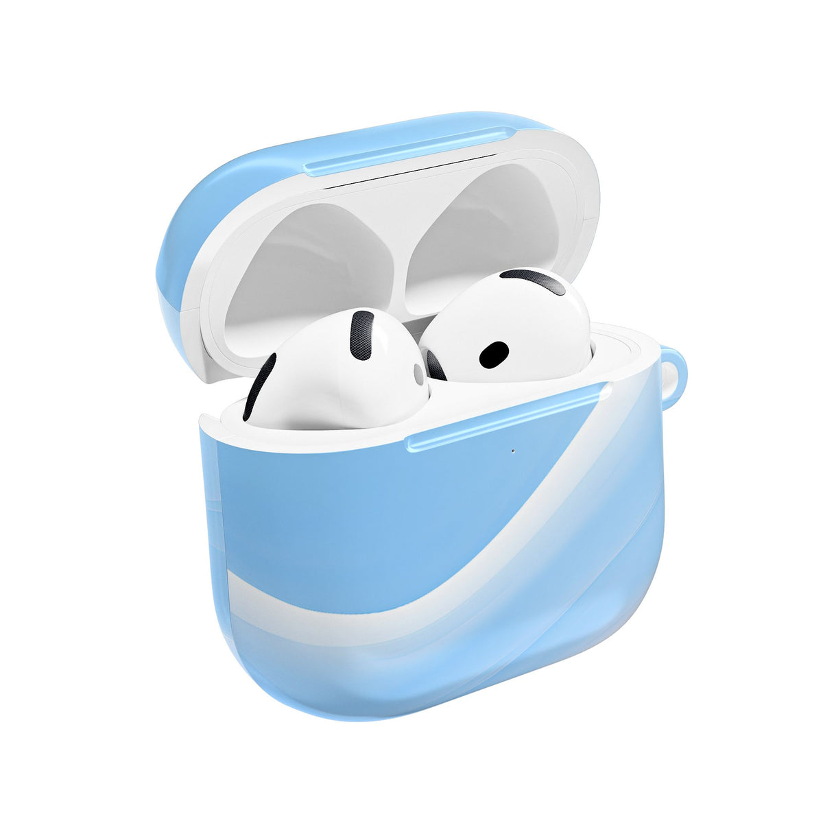 Glacial Contour Flow · Hard Case for AirPods & AirPods Pro · Blue