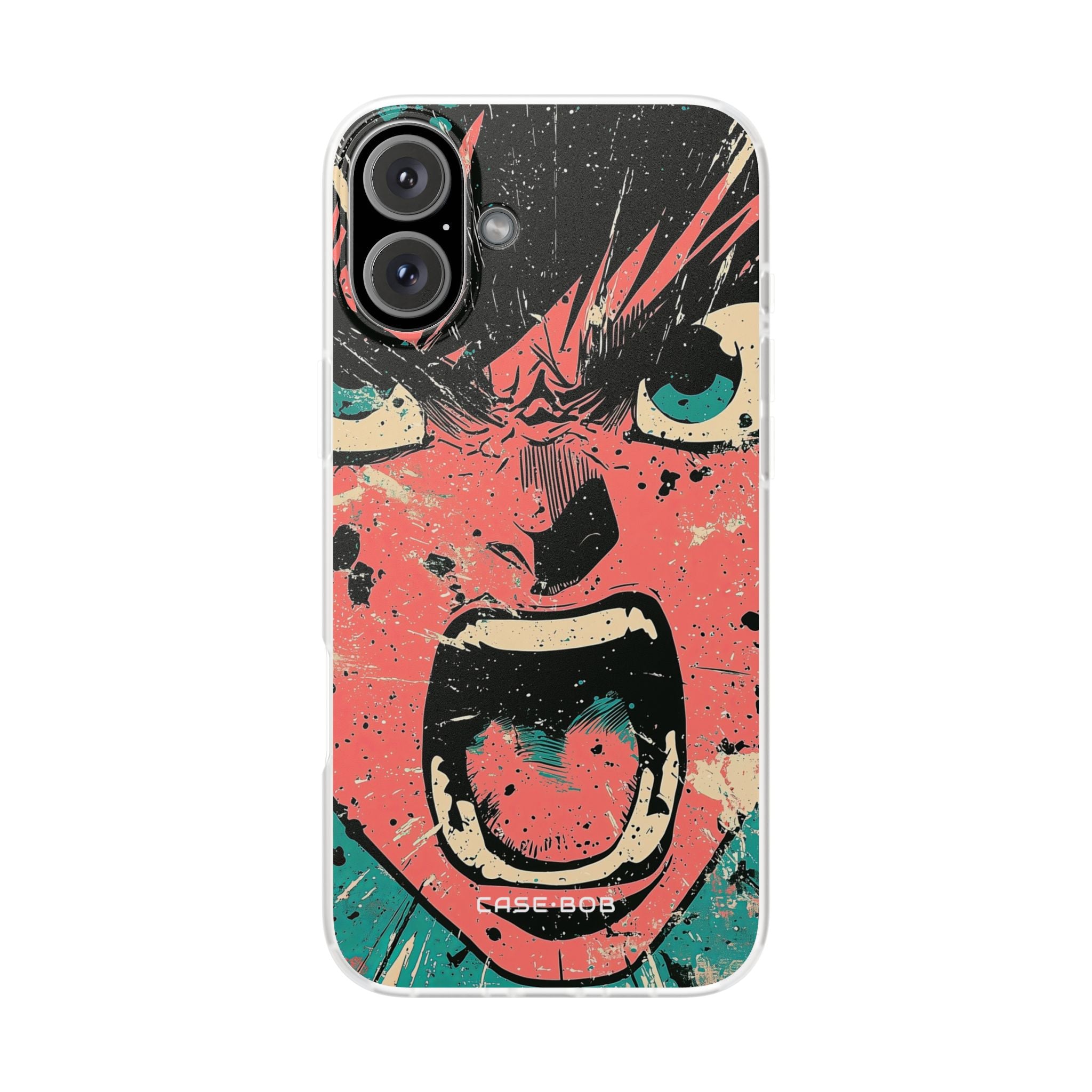 Screaming Face Pink iPhone 16 Plus Case - Soft