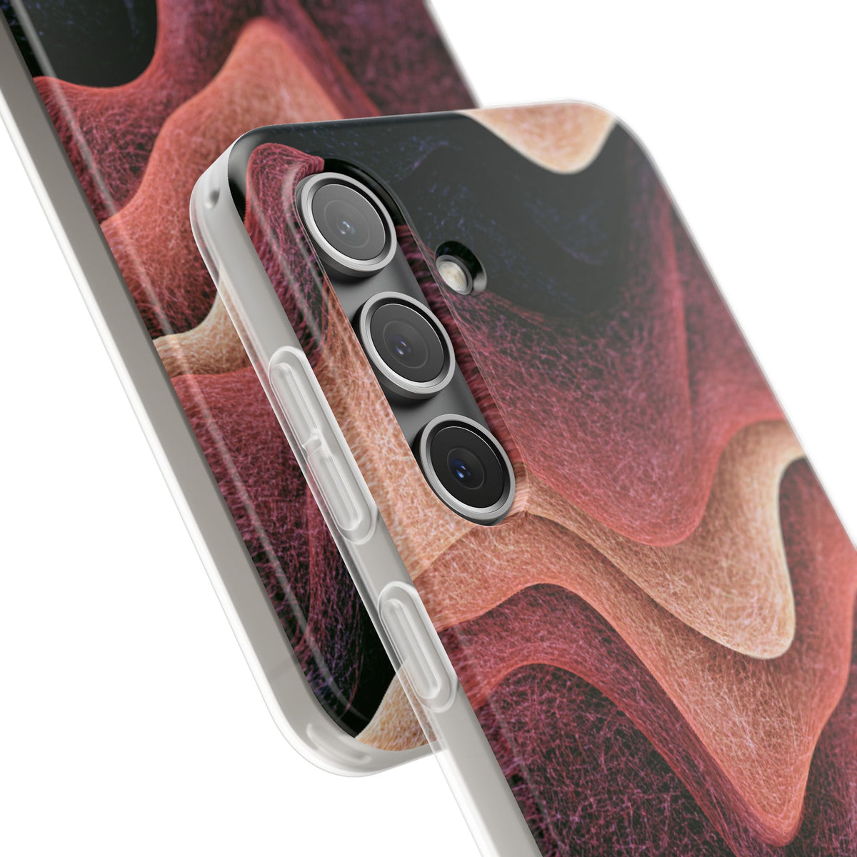 Rose Contour Waves · Lite Phone Case for Samsung · Pink