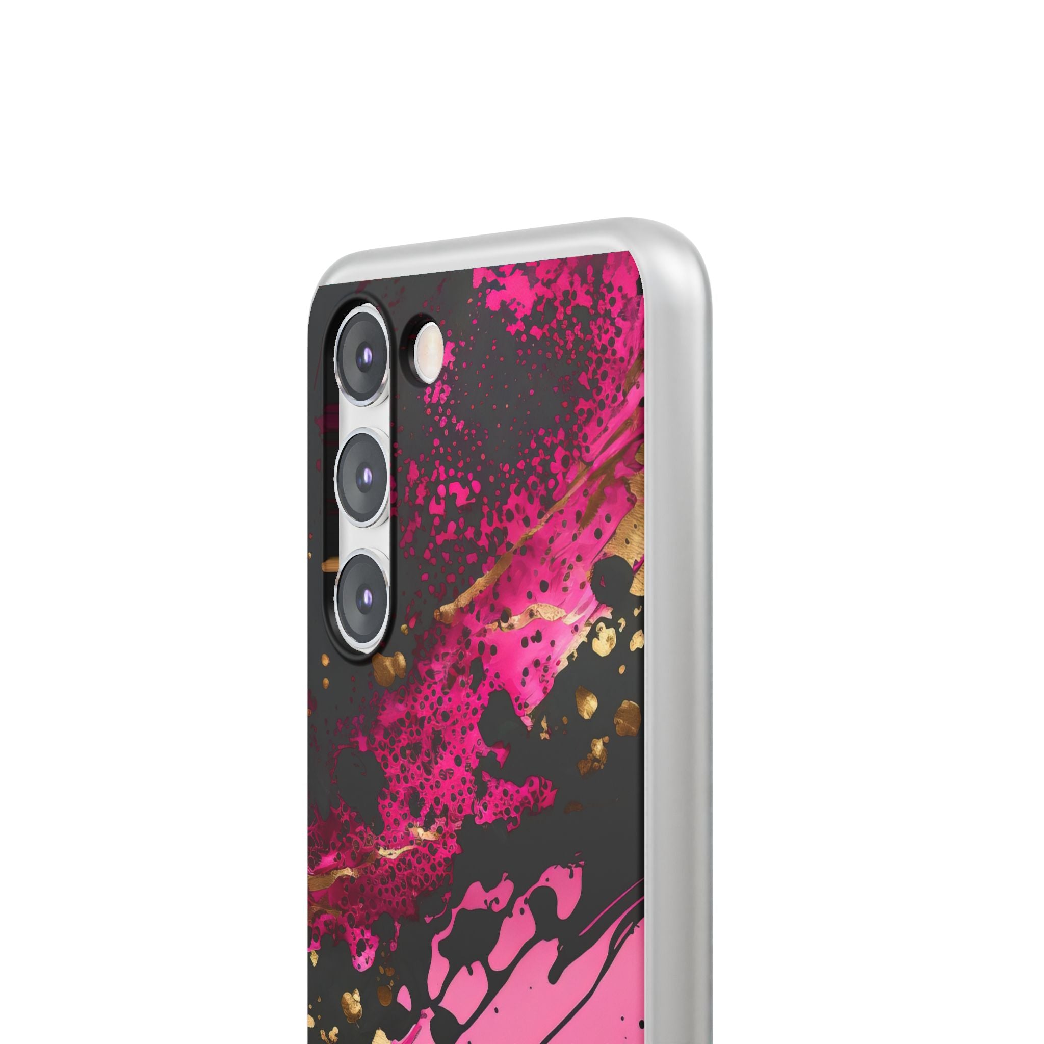 Magenta Liquid Gold · Soft Handyhülle für Samsung