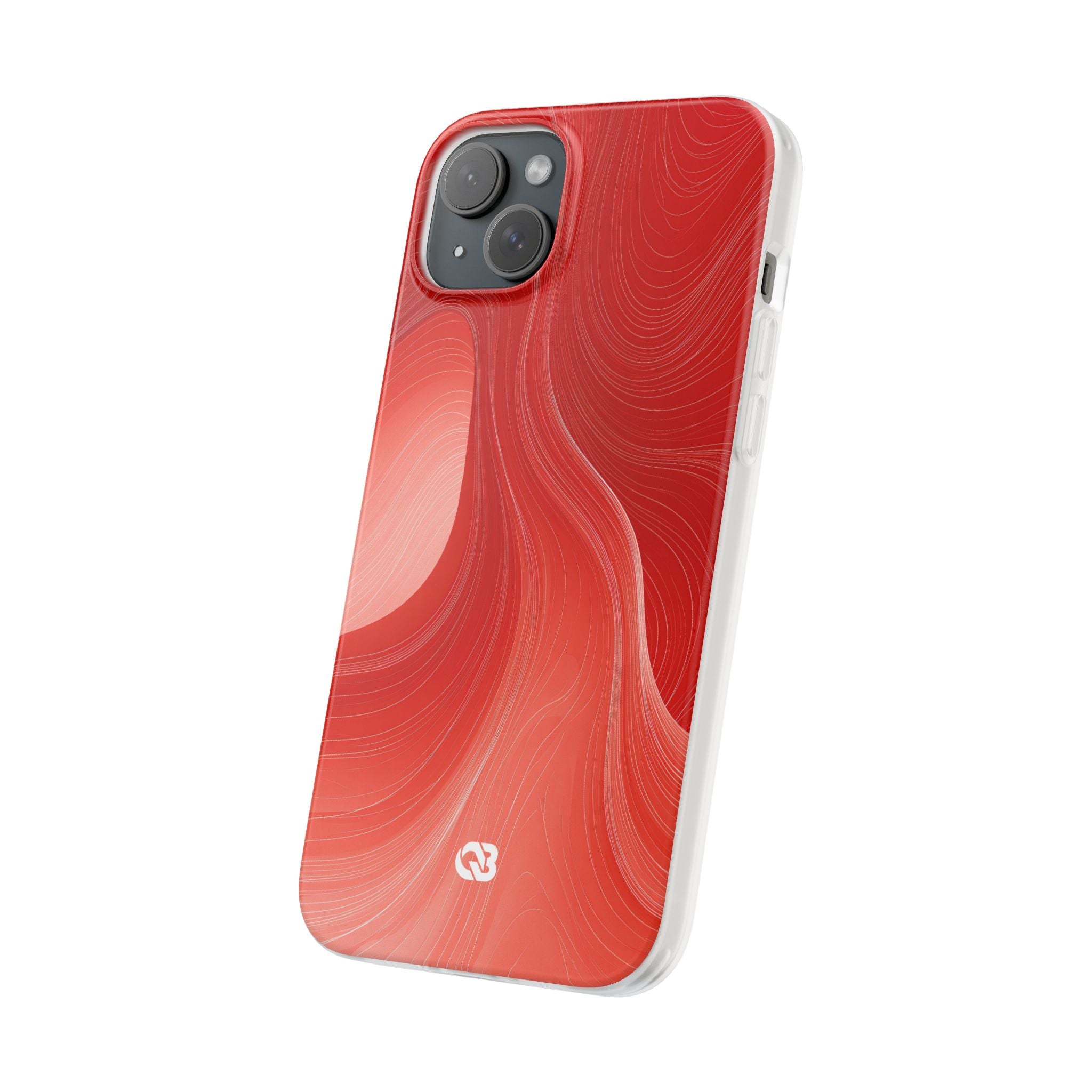 Red Lite Phone Case for iPhone - Crimson Silk Strands