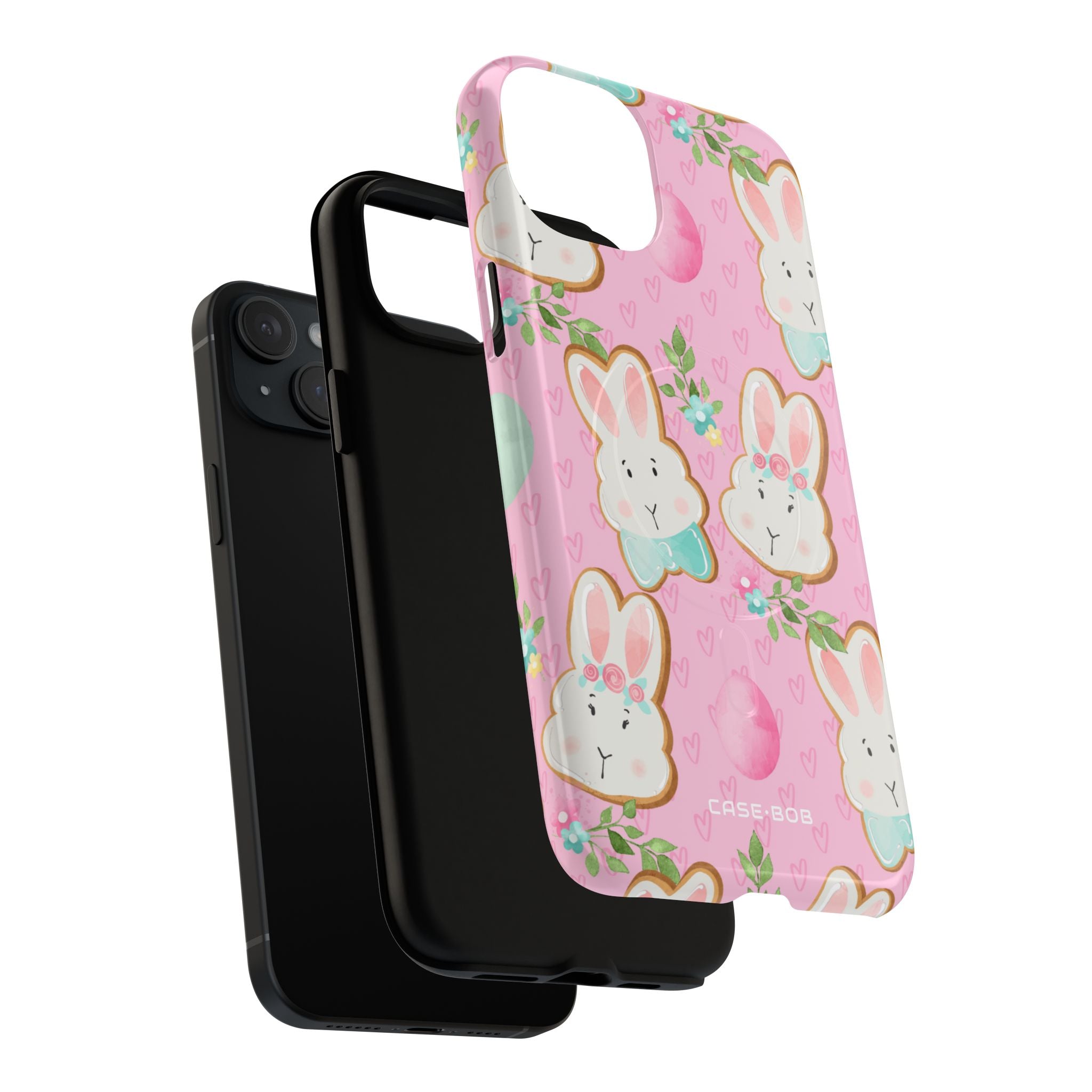 Bunny Blossom iPhone 15 Plus Case - Tough+