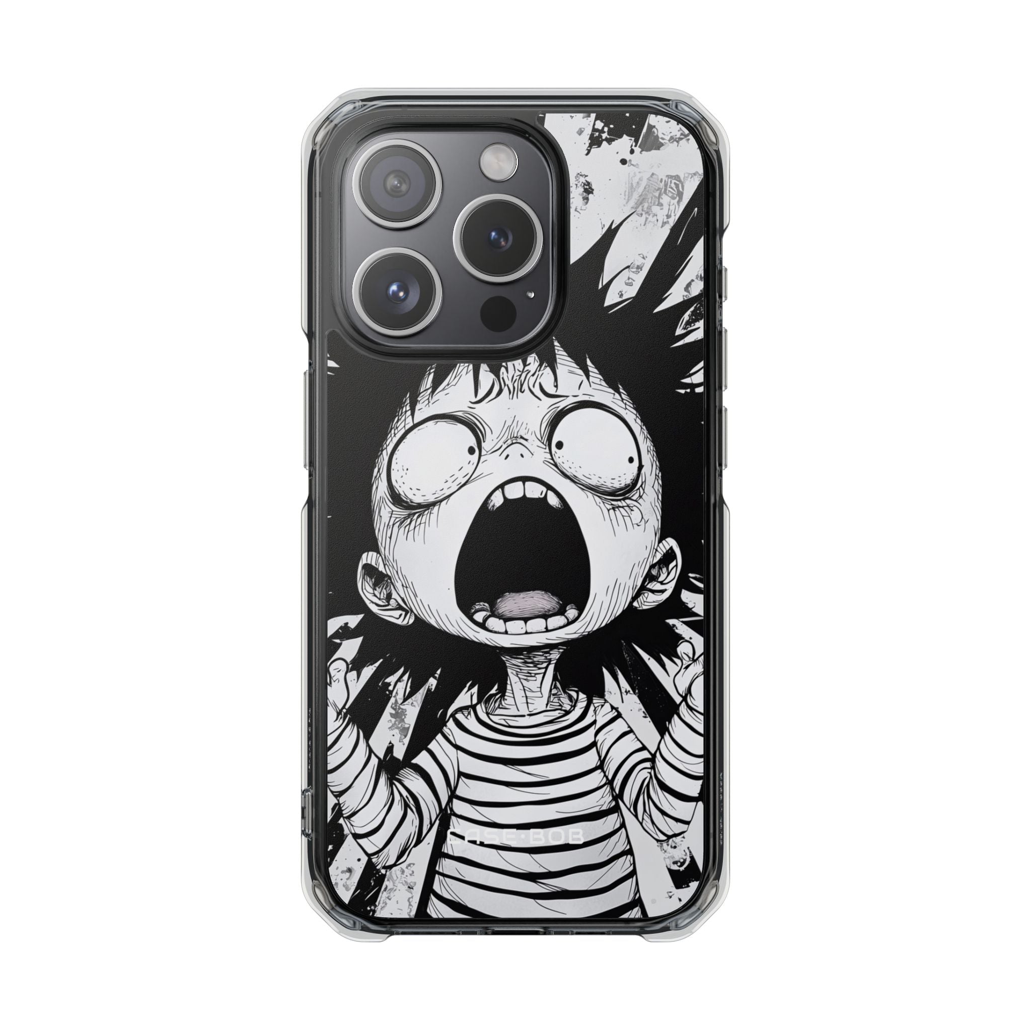 Screaming Stripes iPhone 15 Pro Case - Impact