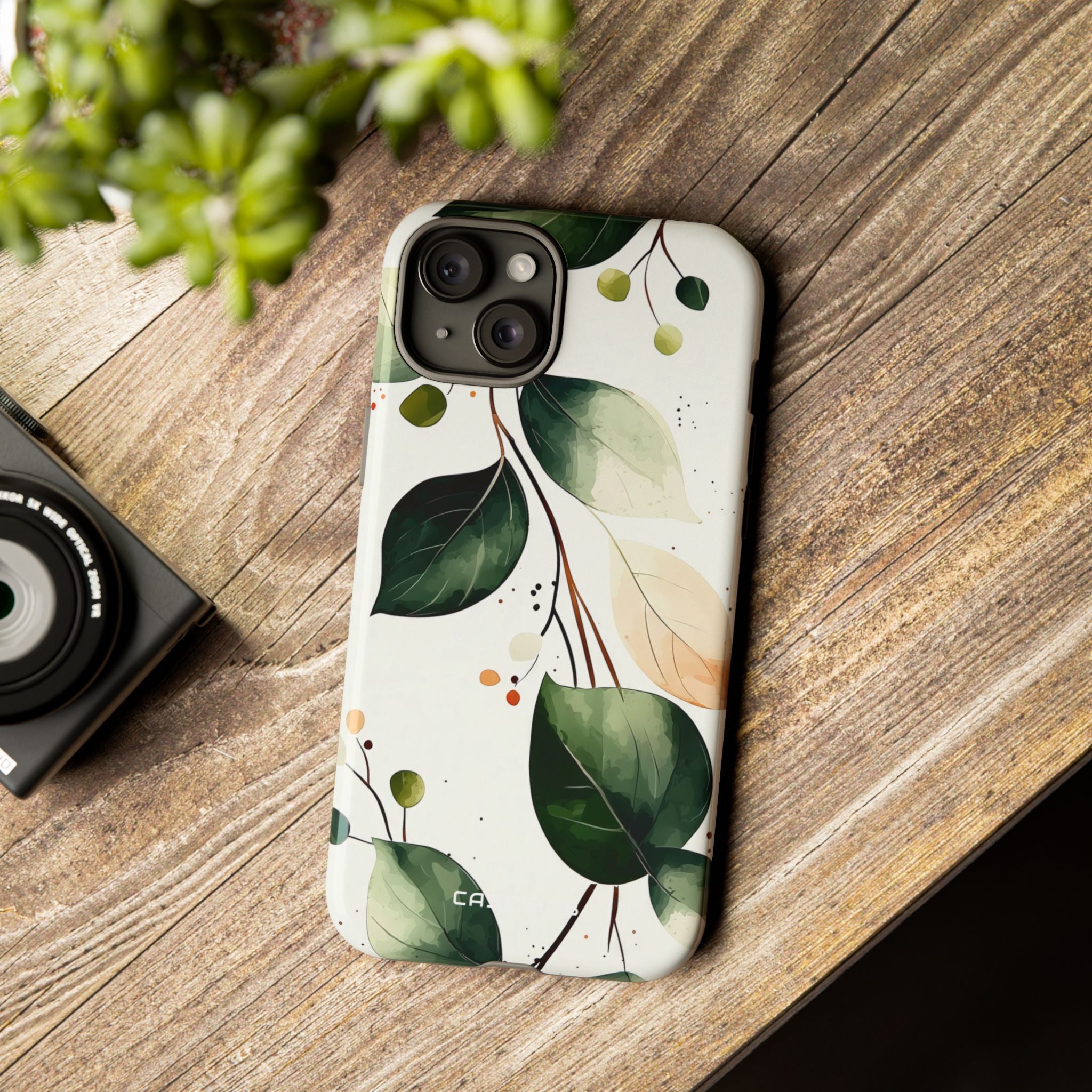Greenberry Branch iPhone 15 Plus Cover - Tough