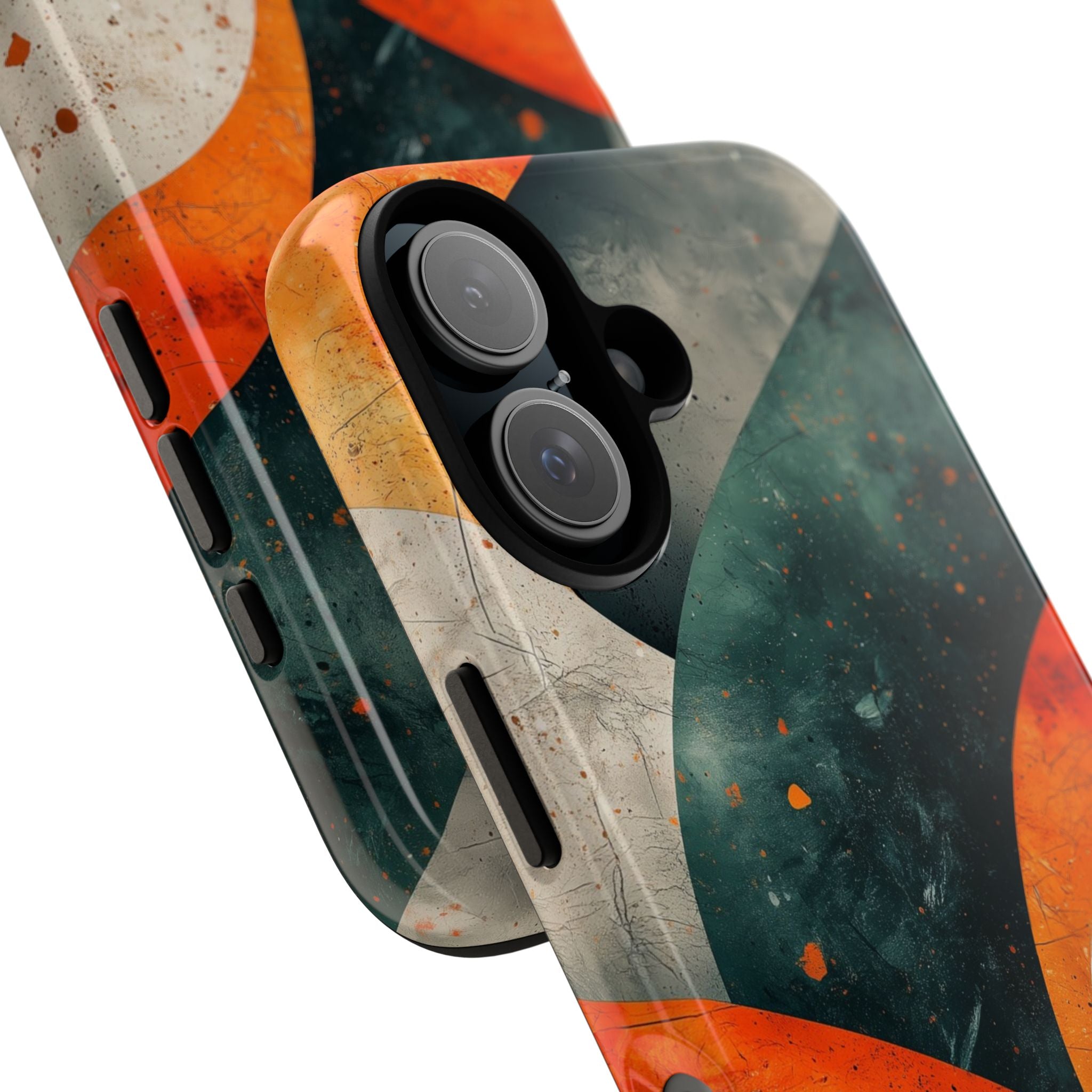 Crimson Wave iPhone 16 Cover - Tough