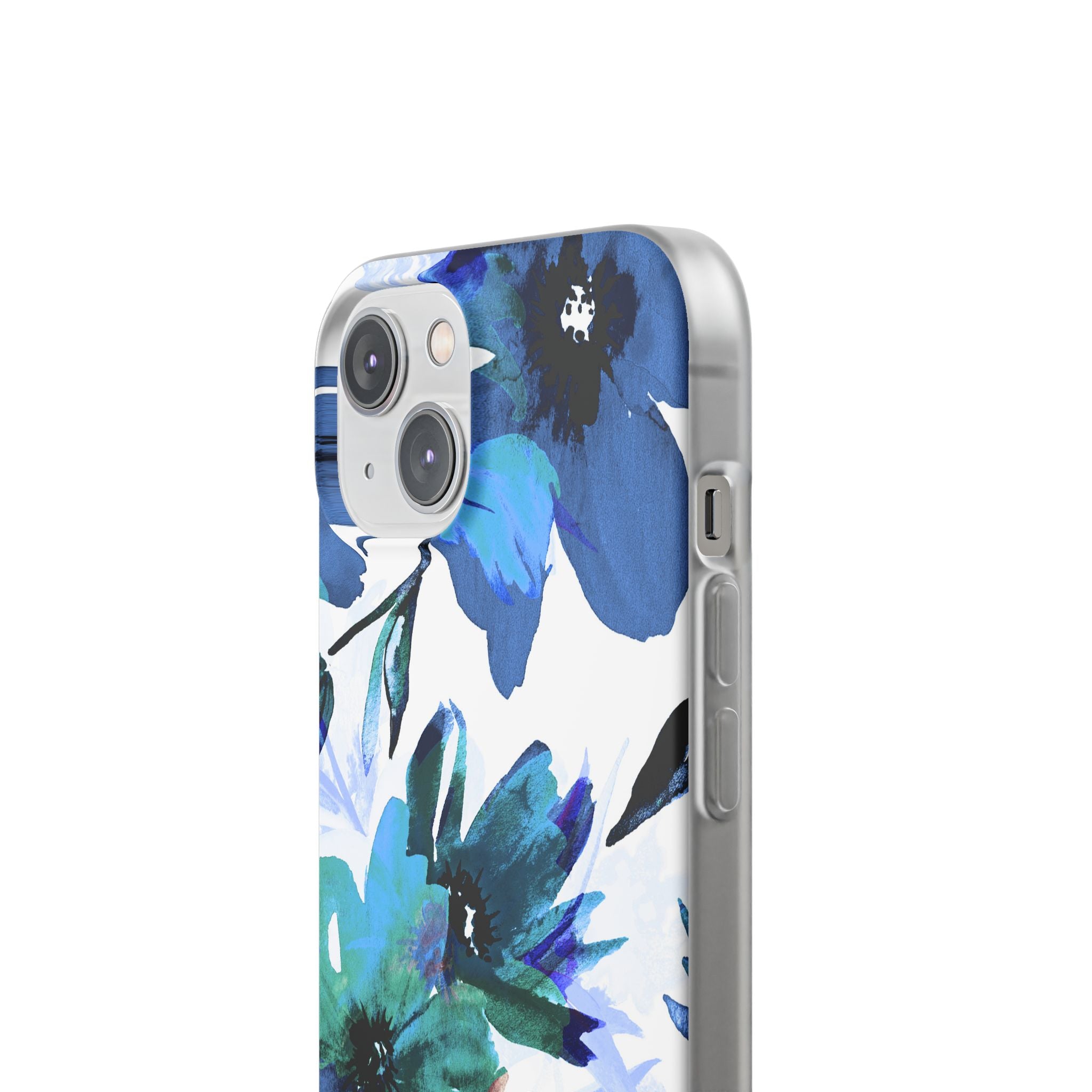Blue Blossom Radiance iPhone 14 Case - Soft