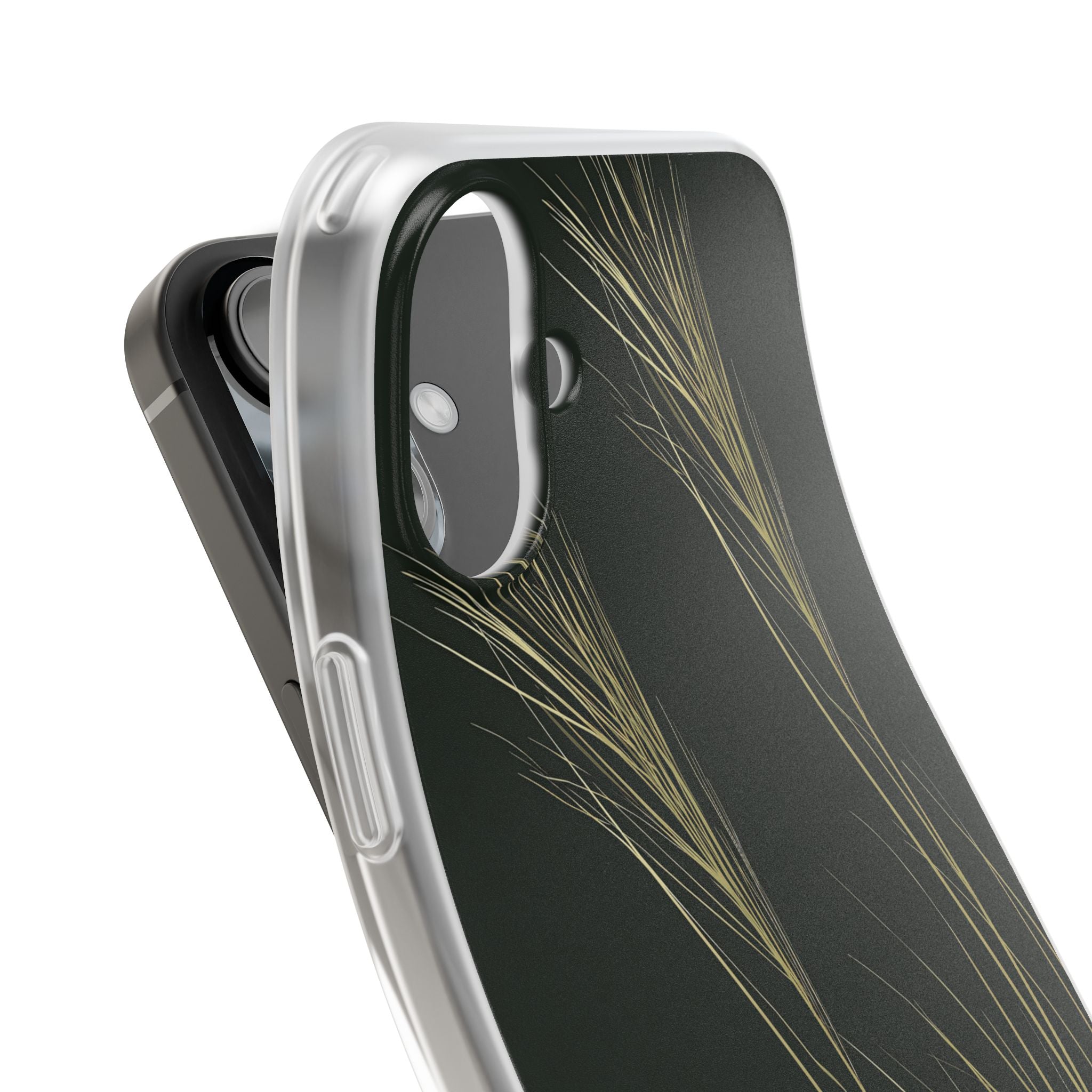 Green Lite Phone Case for iPhone - Midnight Gilded Grass