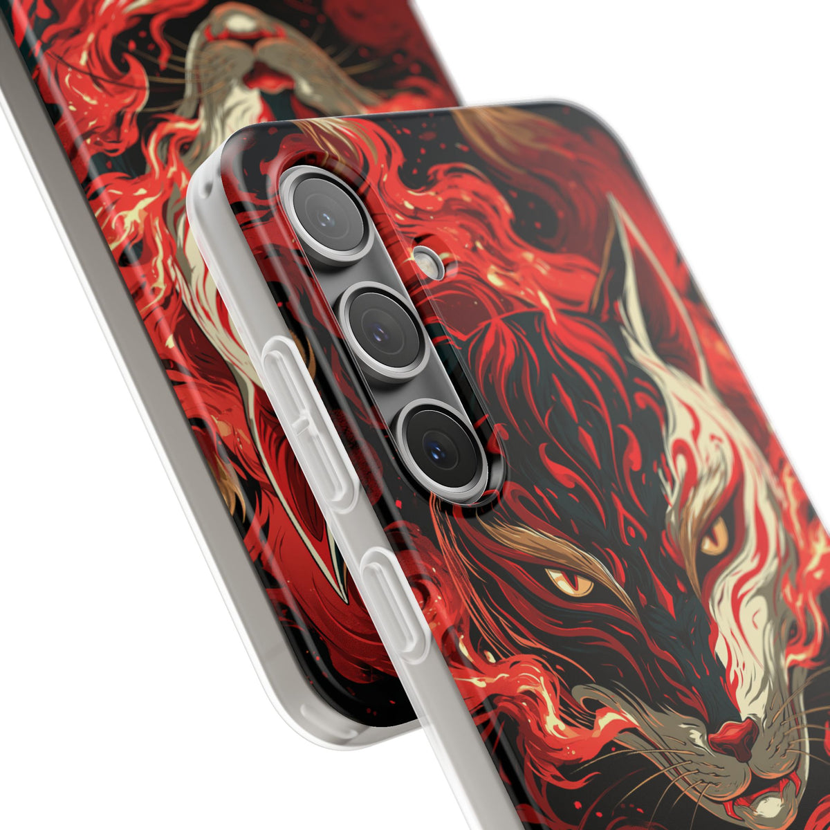 Crimson Kitsune Spirit · Lite Phone Case for Samsung · Red