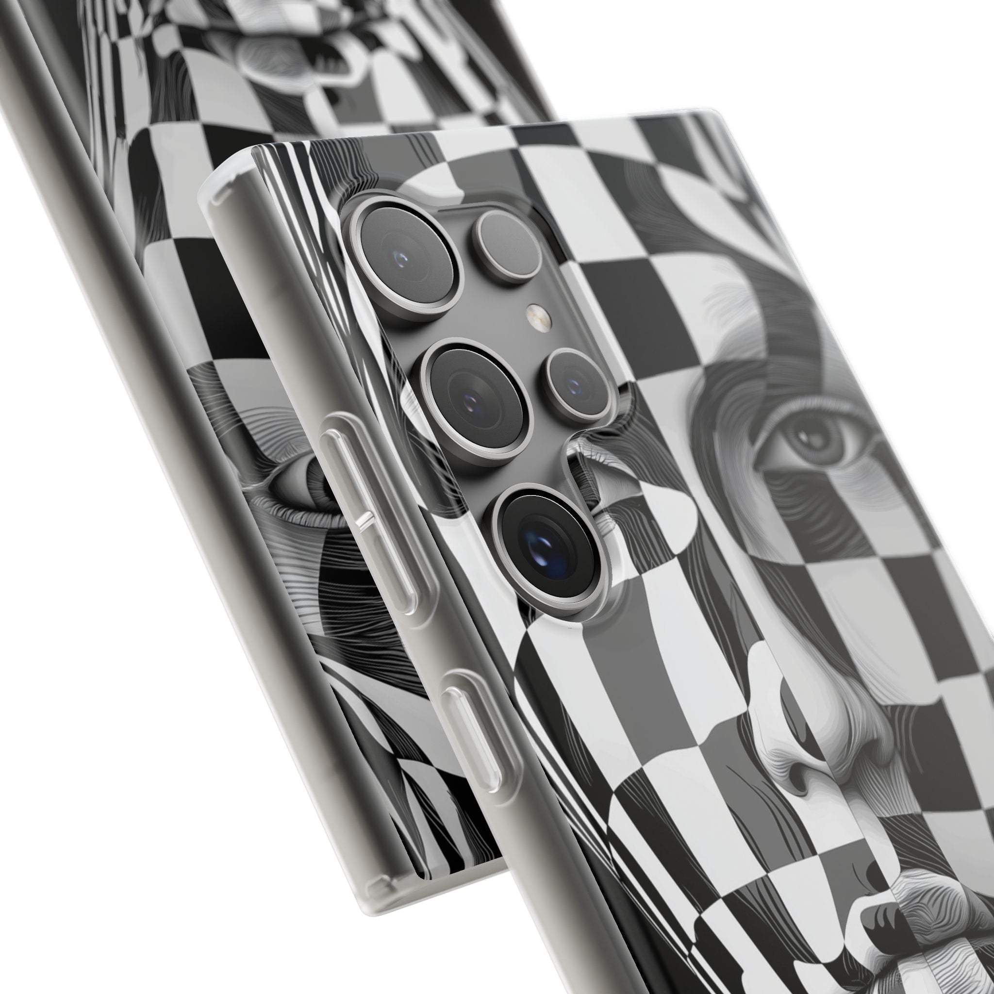 Checkered Face Samsung S24 Ultra Case - Soft