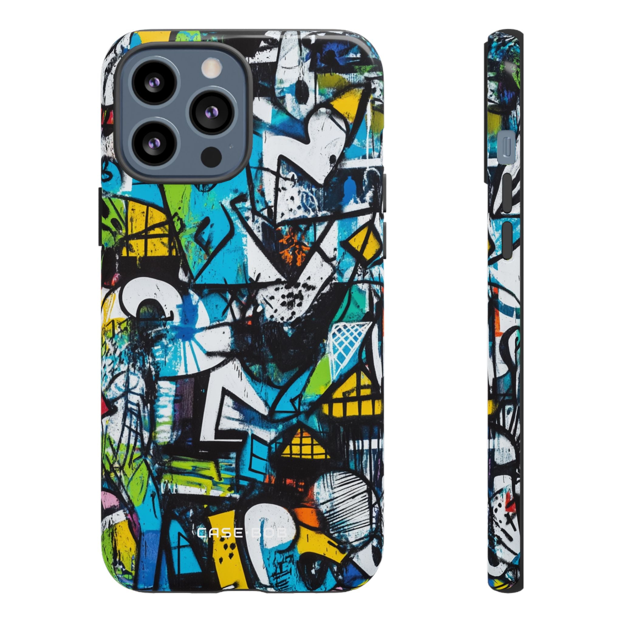 Valkoinen Ripple Drift iPhone 13 Pro Max -kova, suojakotelo