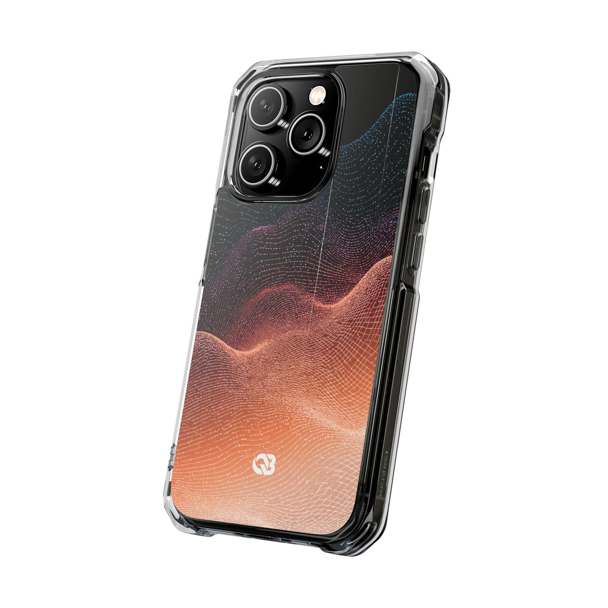 Spectral Elevation · Clear Impact Magnetic Phone Case for iPhone · Orange