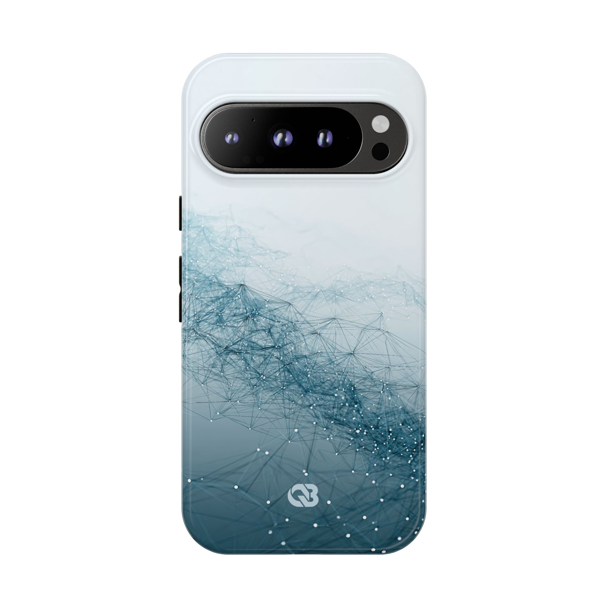 Teal Tough Phone Case for Google Pixel - Cyan Vector Lattice