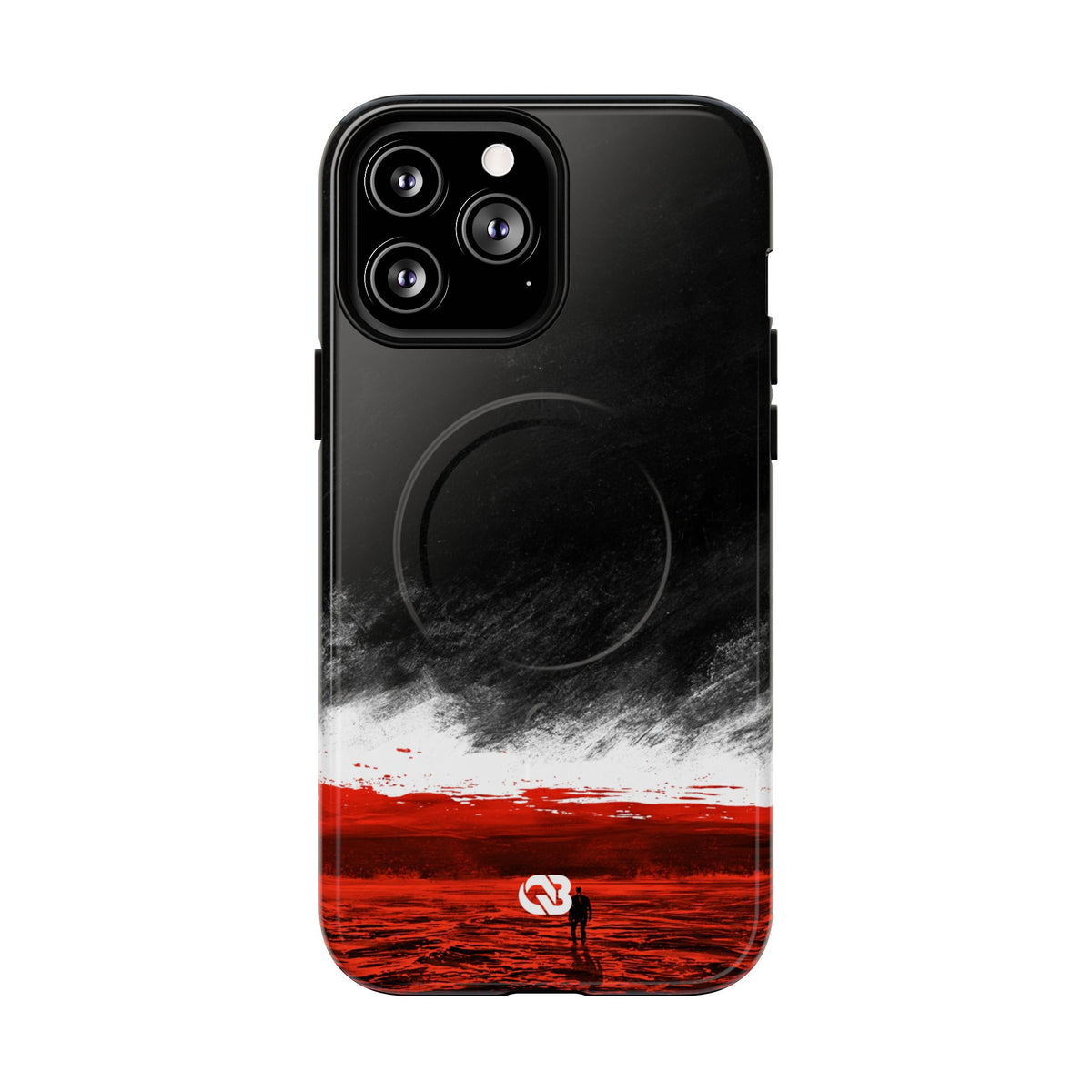 Crimson Horizon · Tough 2.0 Magnetic Phone Case for iPhone · Black