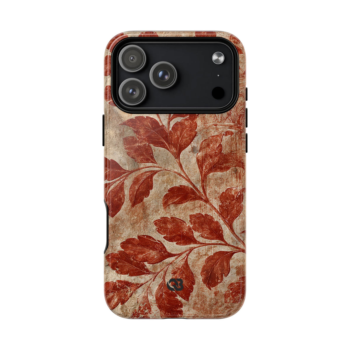 Terracotta Botanical Fresco · Tough 2.0 Magnetic Phone Case for iPhone · Red