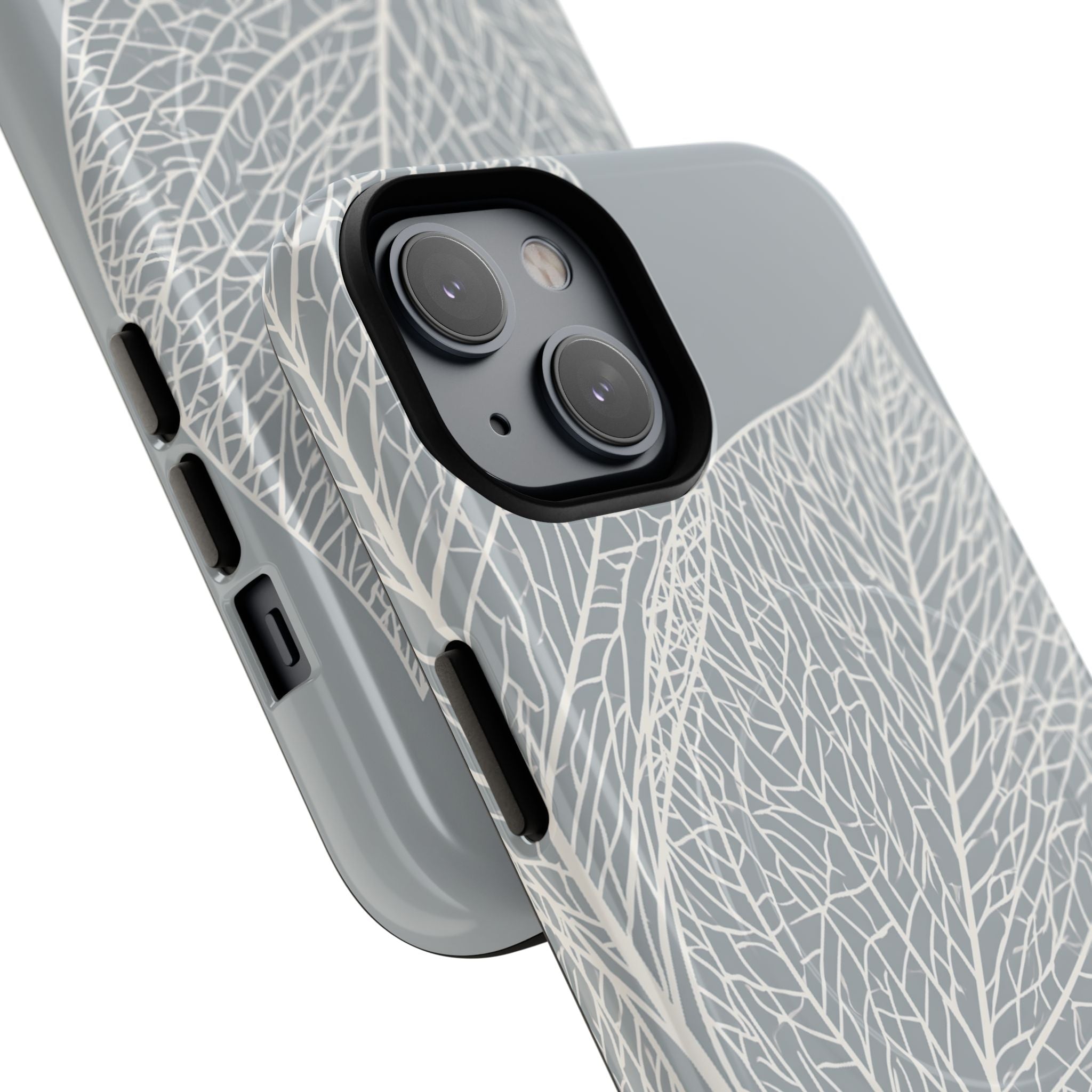 Grey Tough 2.0 Magsafe Phone Case for iPhone - Frosted Ash Veins
