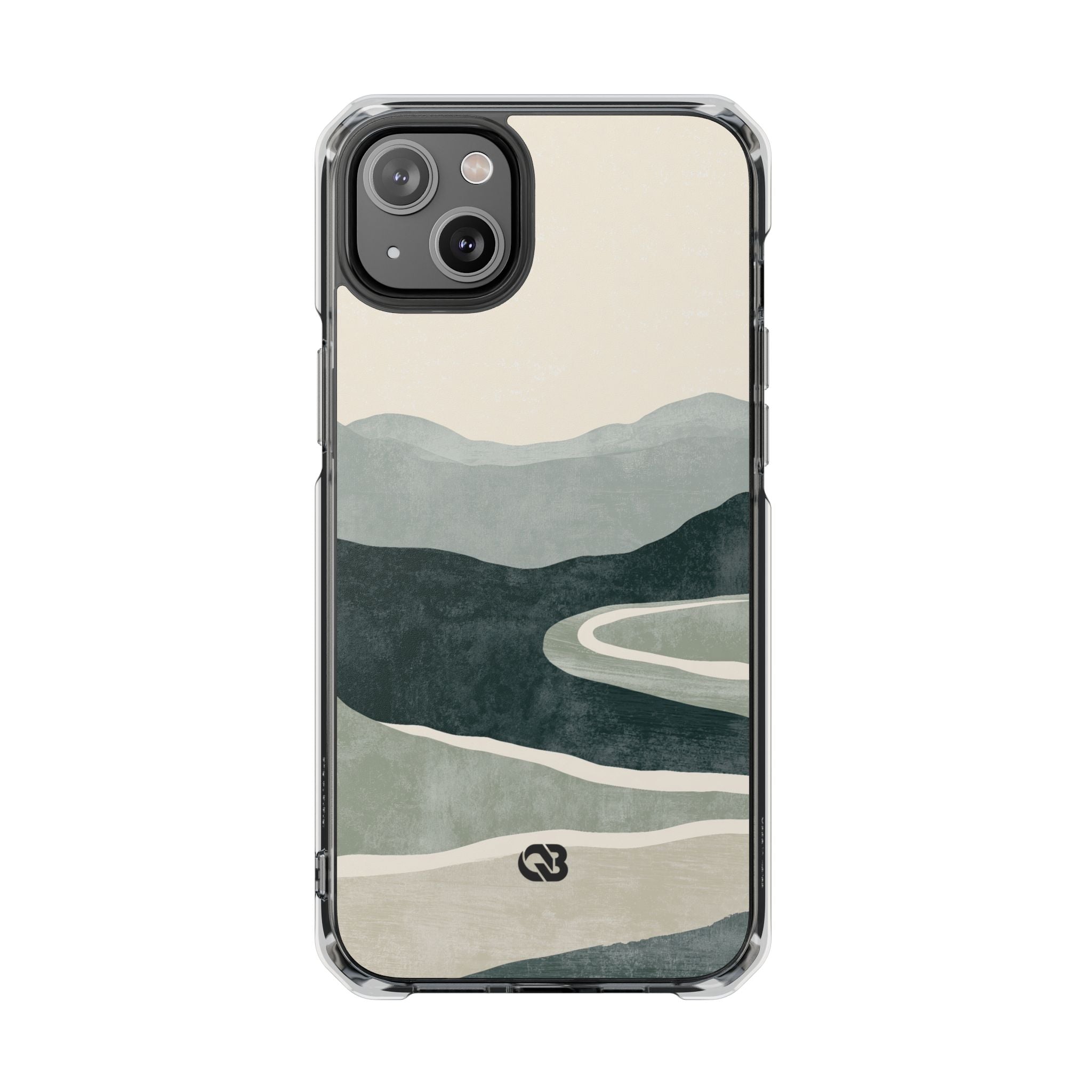 Green Impact MagSafe Phone Case for iPhone - Misty Sage Valley