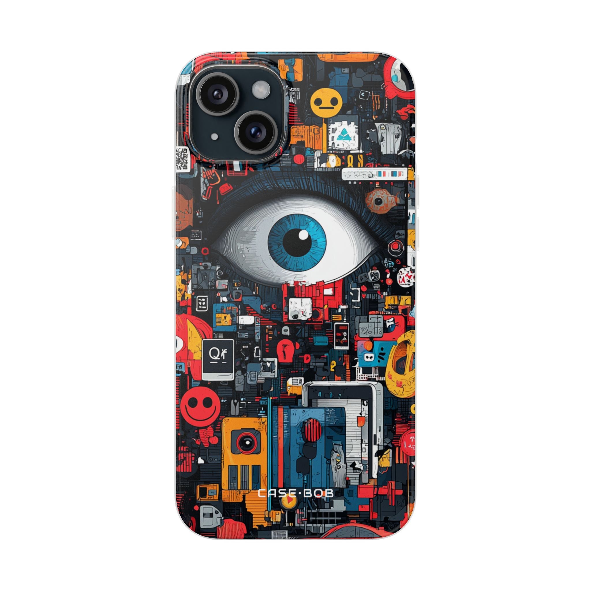 Digital Eye Blue iPhone 15 Plus Case - Soft