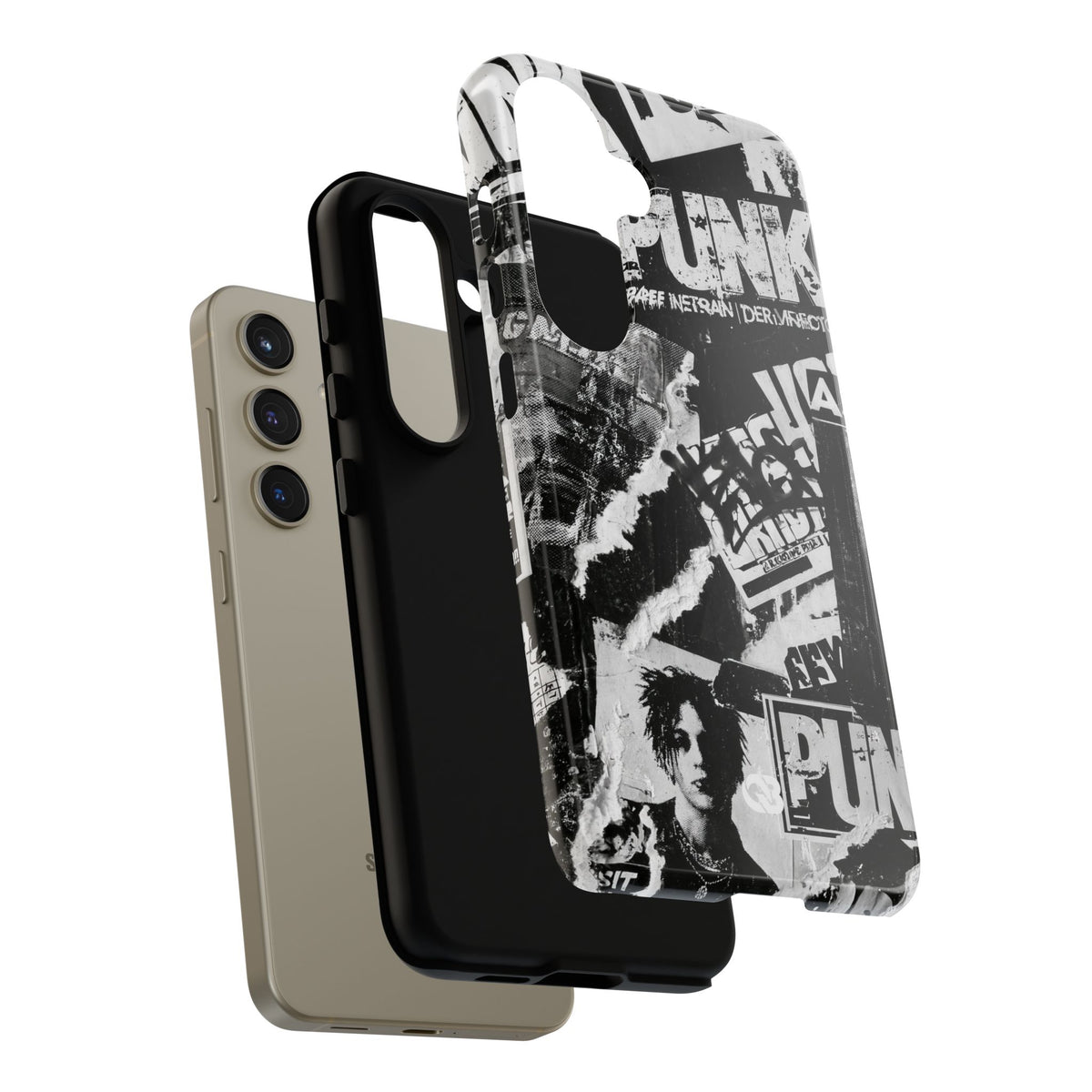 Underground Punk Collage · Tough Phone Case for Samsung · Black