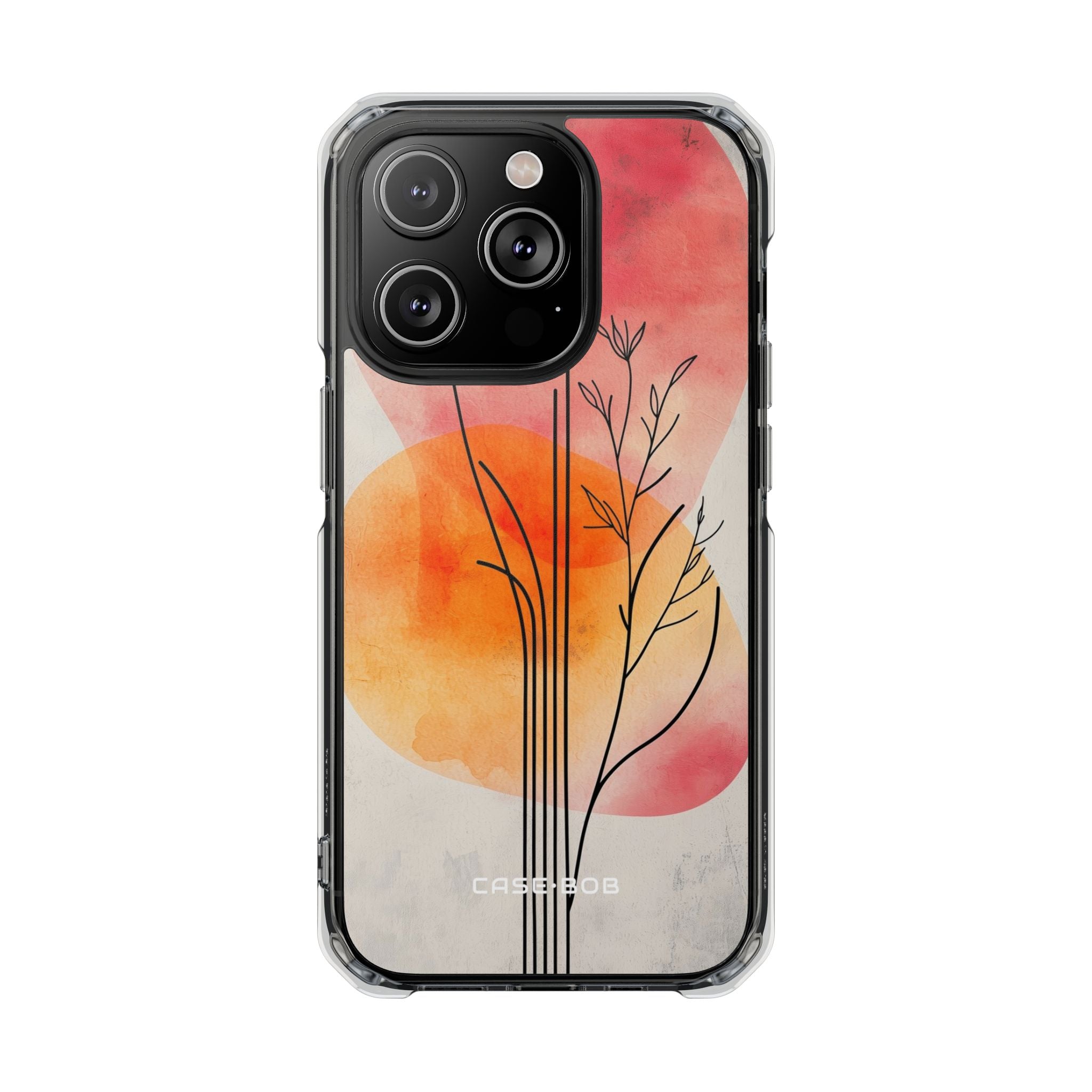 Curved Stem Sunset iPhone 14 Pro Case - Impact
