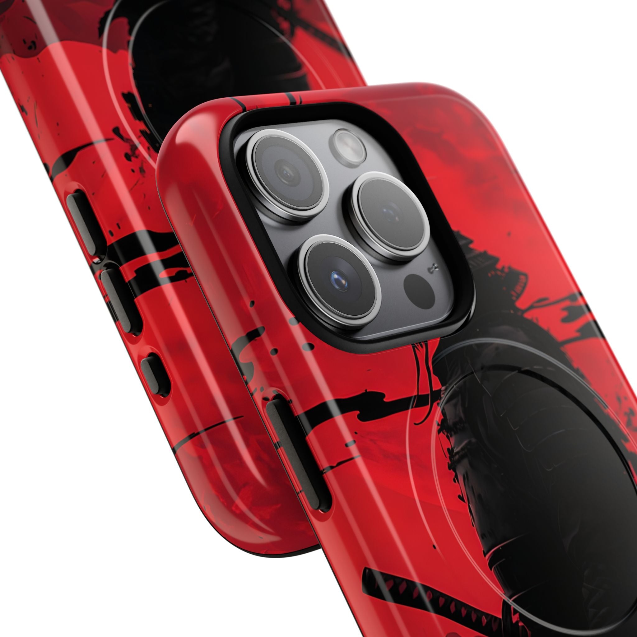 Crimson Samurai iPhone 15 Pro Case - Tough+