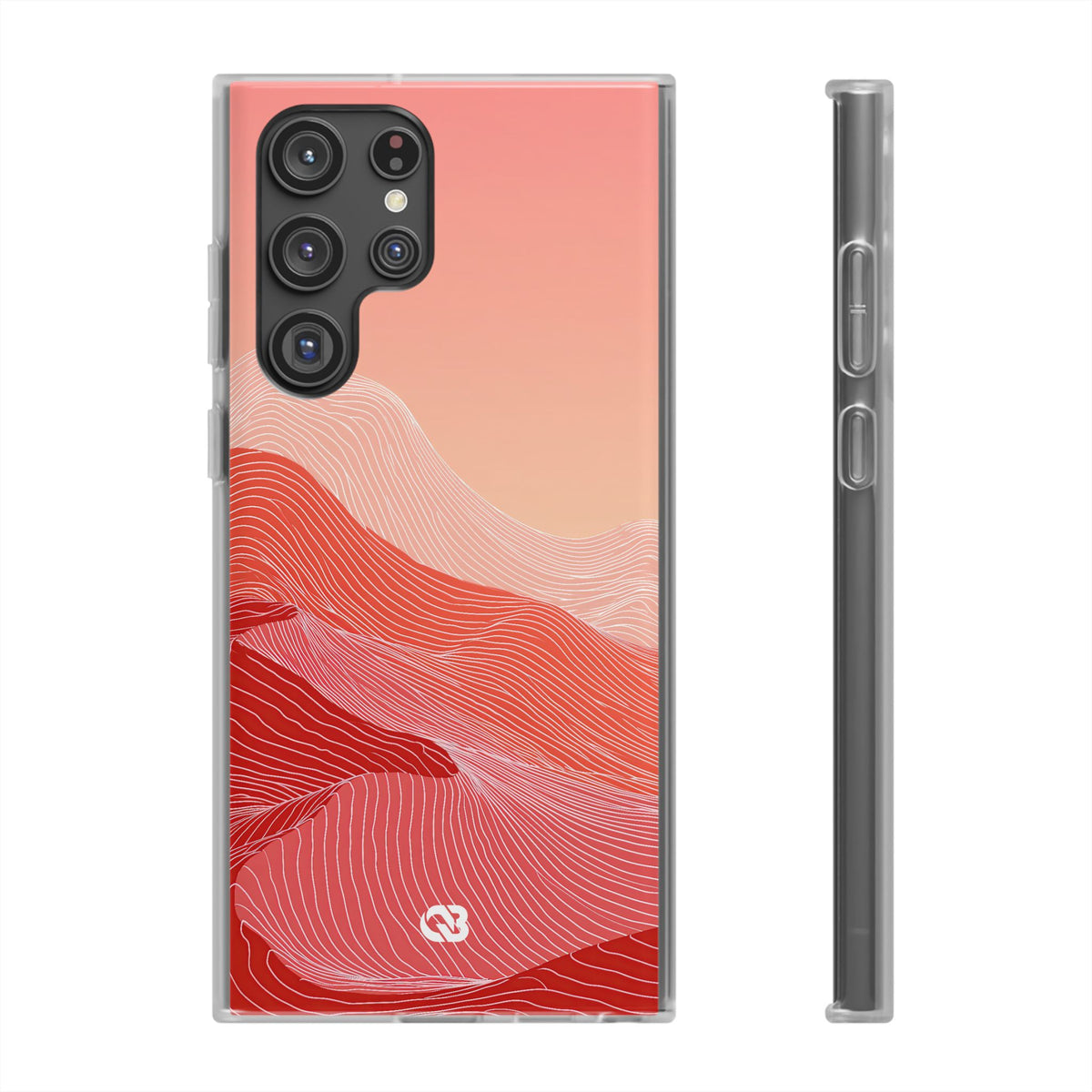Coral Ridge Contours · Lite Phone Case for Samsung · Red