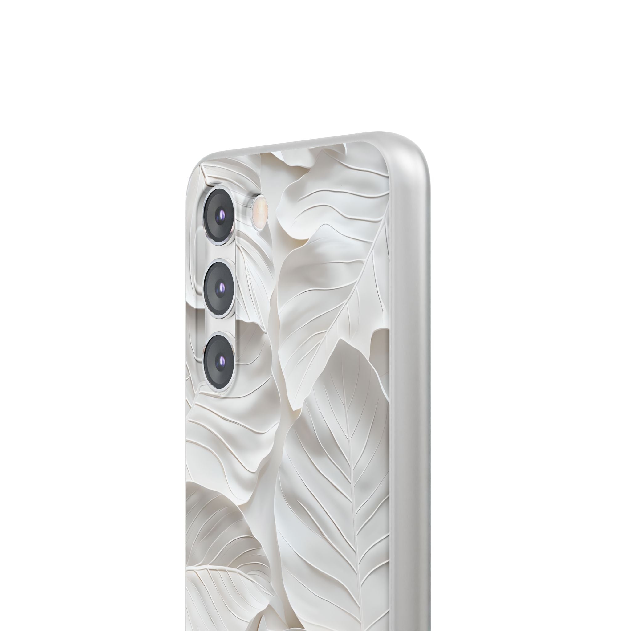 Sculpted Ivory Leaves · Soft Handyhülle für Samsung