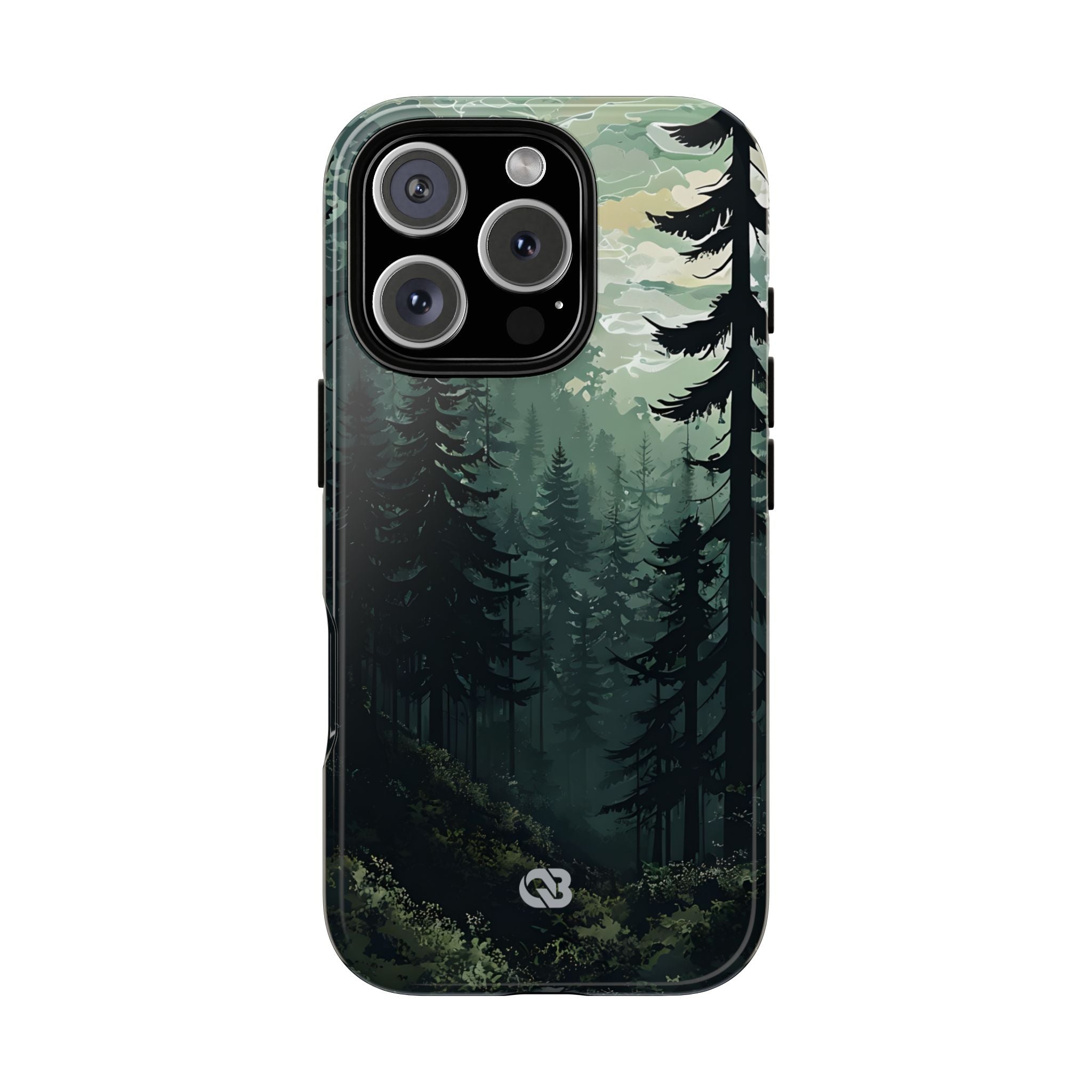 Misty Pine Shadow · Tough Phone Case for iPhone
