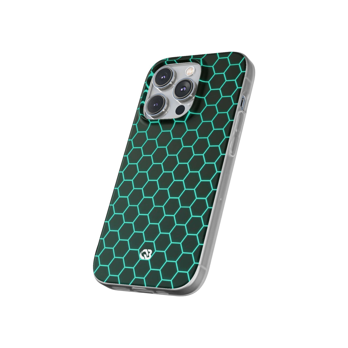 Neon Hex Spectrum · Lite Phone Case for iPhone · Teal