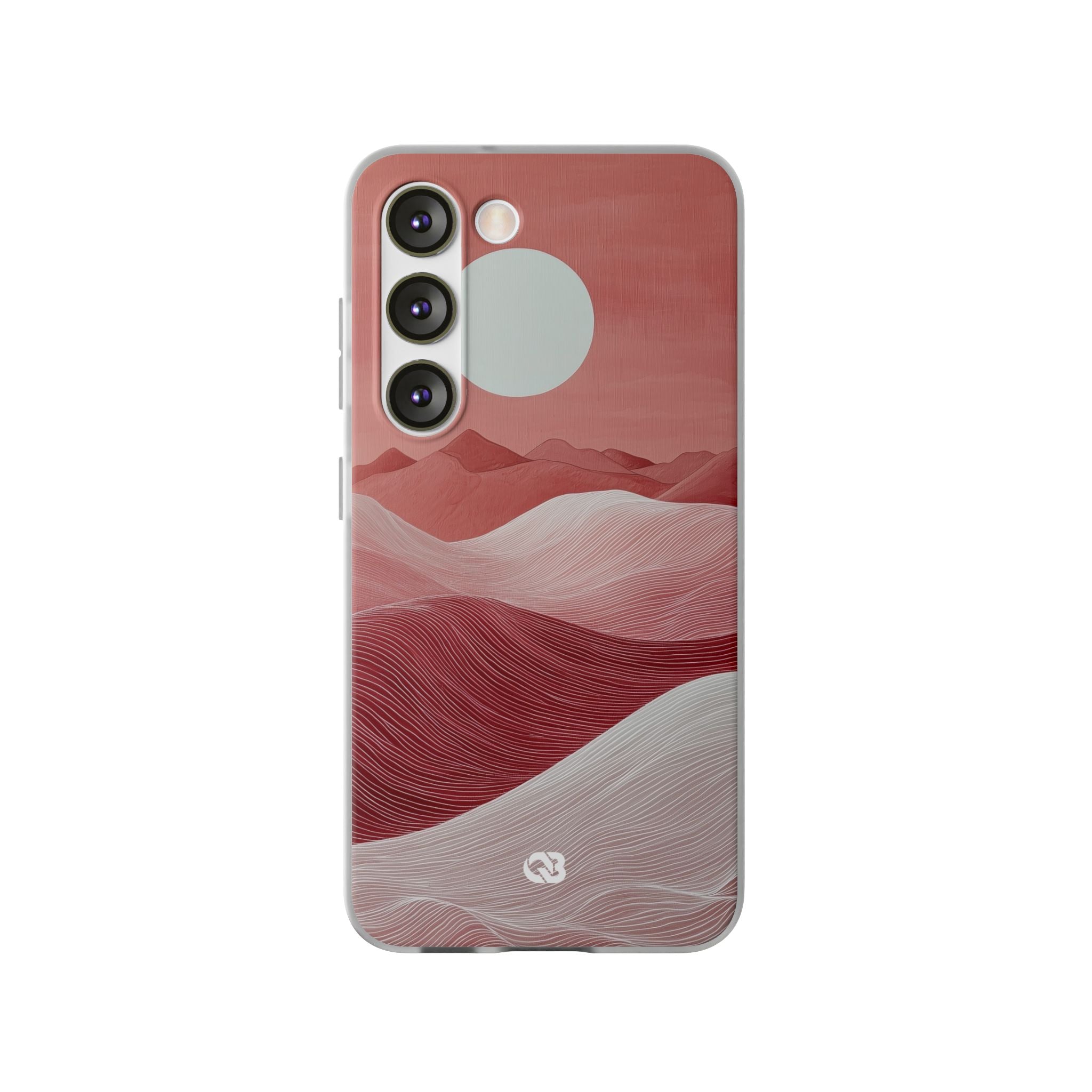 Crimson Dune Horizon · Soft Phone Case for Samsung