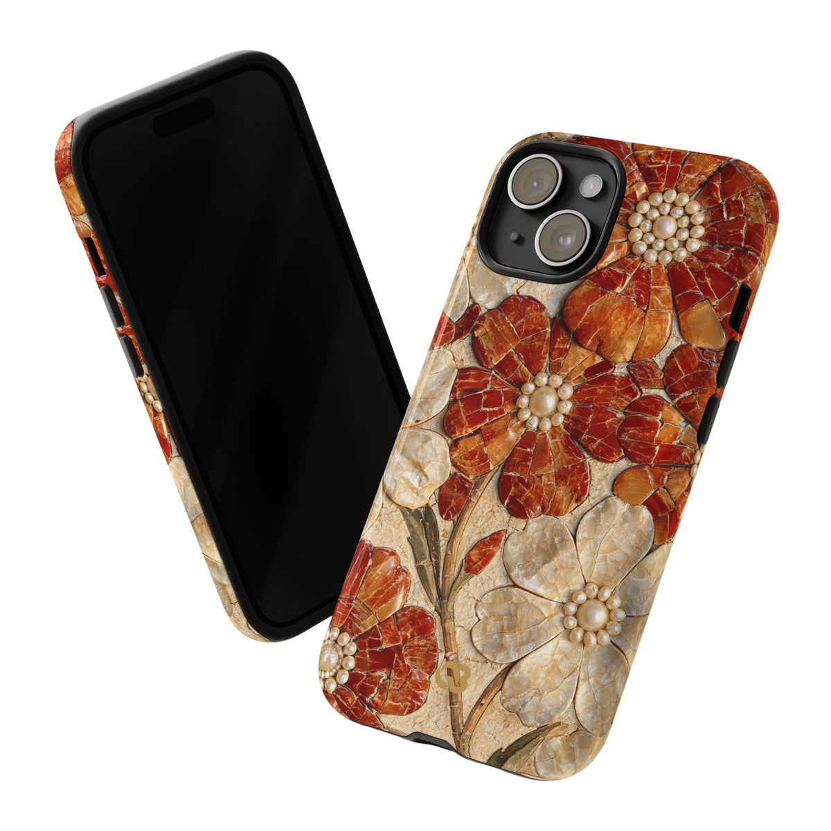 Carnelian Pearl Bloom · Tough Phone Case for iPhone · Orange