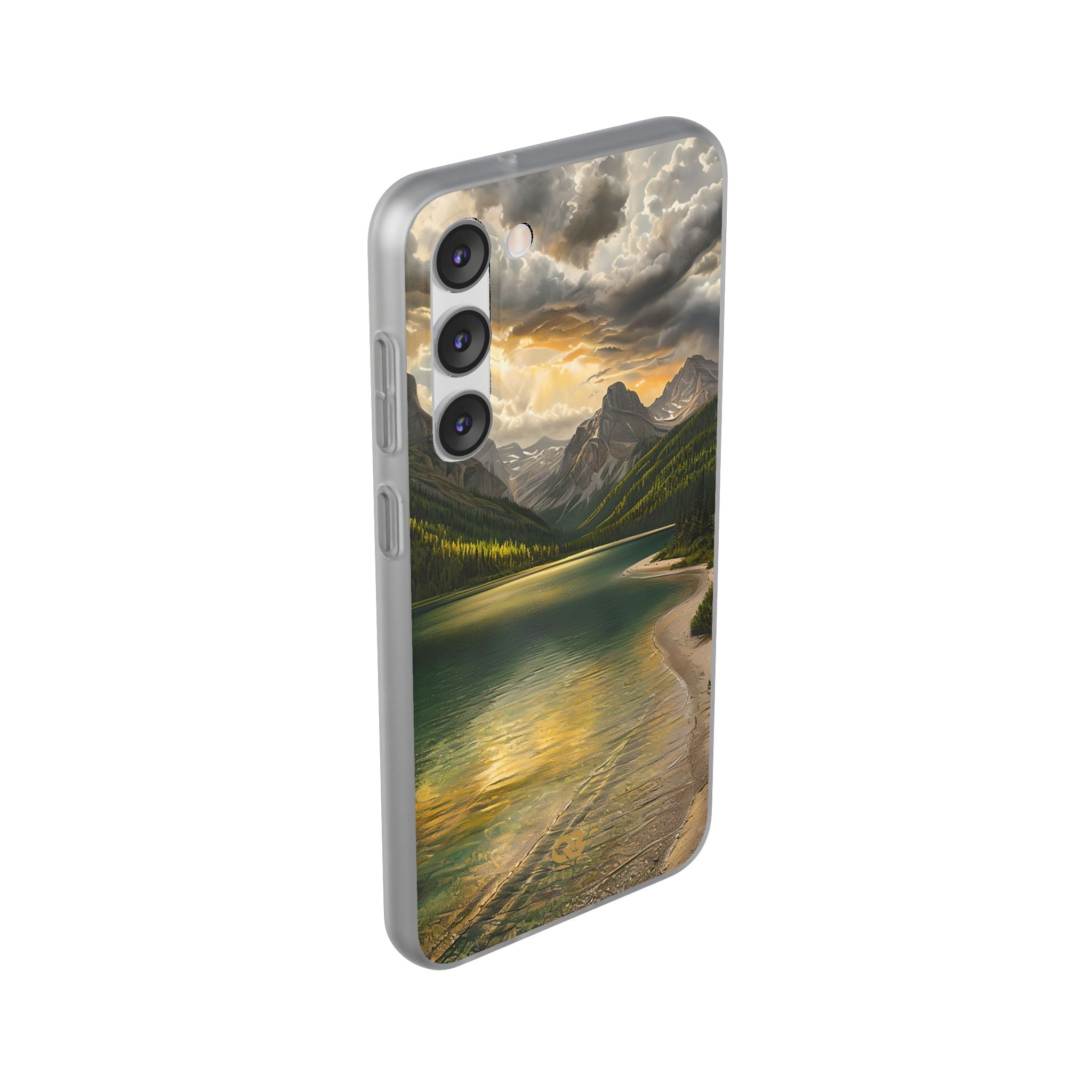 Gilded Mountain Lake · Soft Handyhülle für Samsung