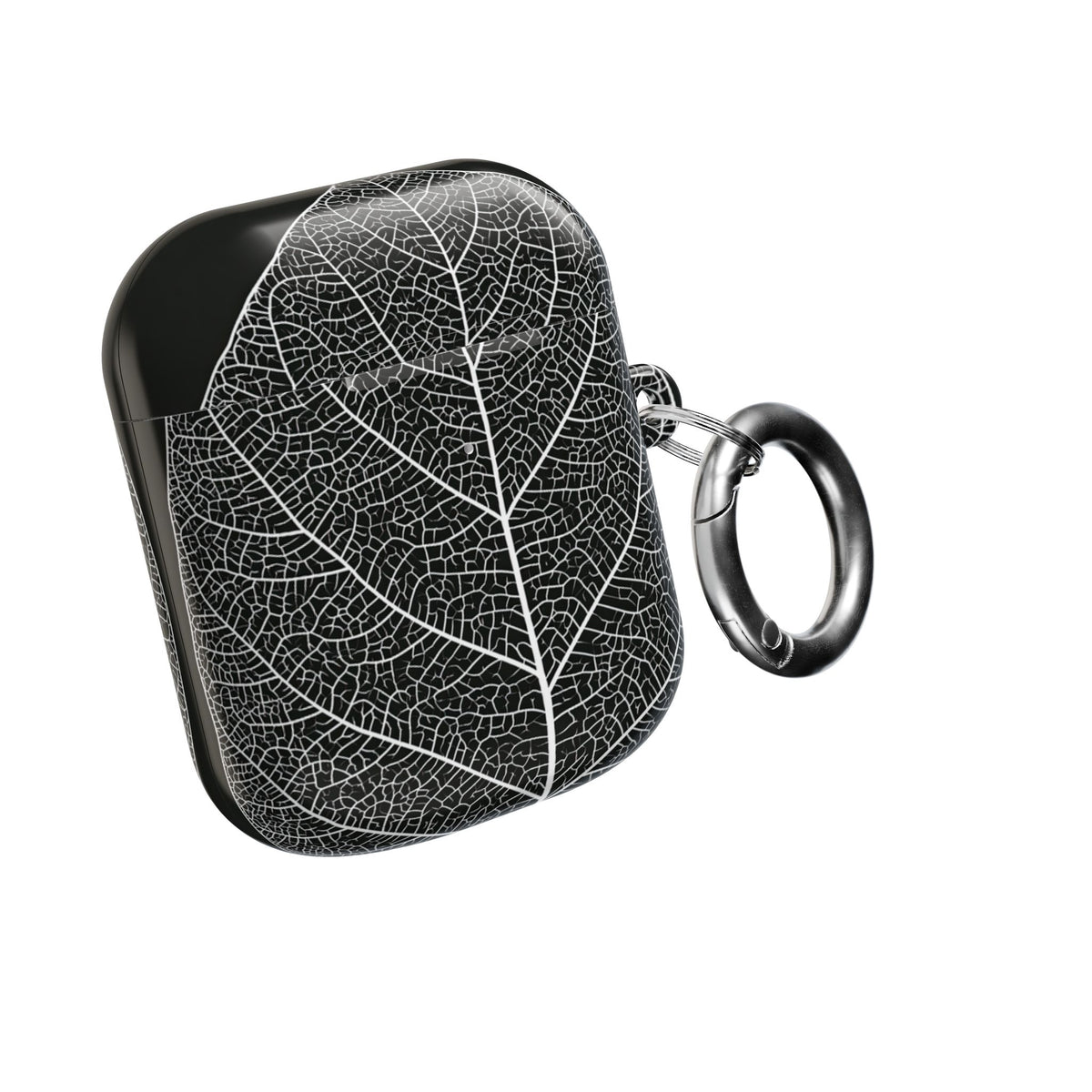 Monochrome Leaf Skeleton · Hard Case for AirPods & AirPods Pro · Black