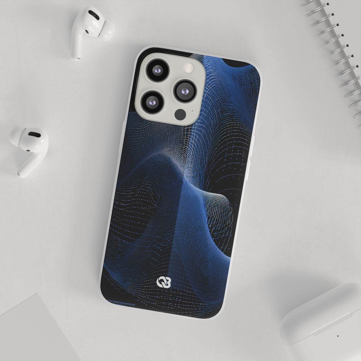 Parametric Optic Mesh · Lite Phone Case for iPhone · Blue