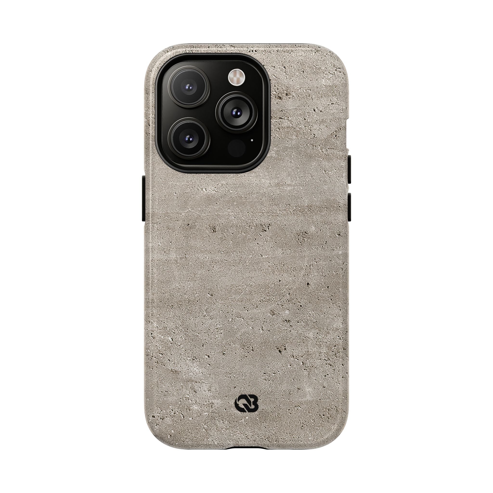 Grey Tough 2.0 Magsafe Phone Case for iPhone - Brutalist Stone Grit