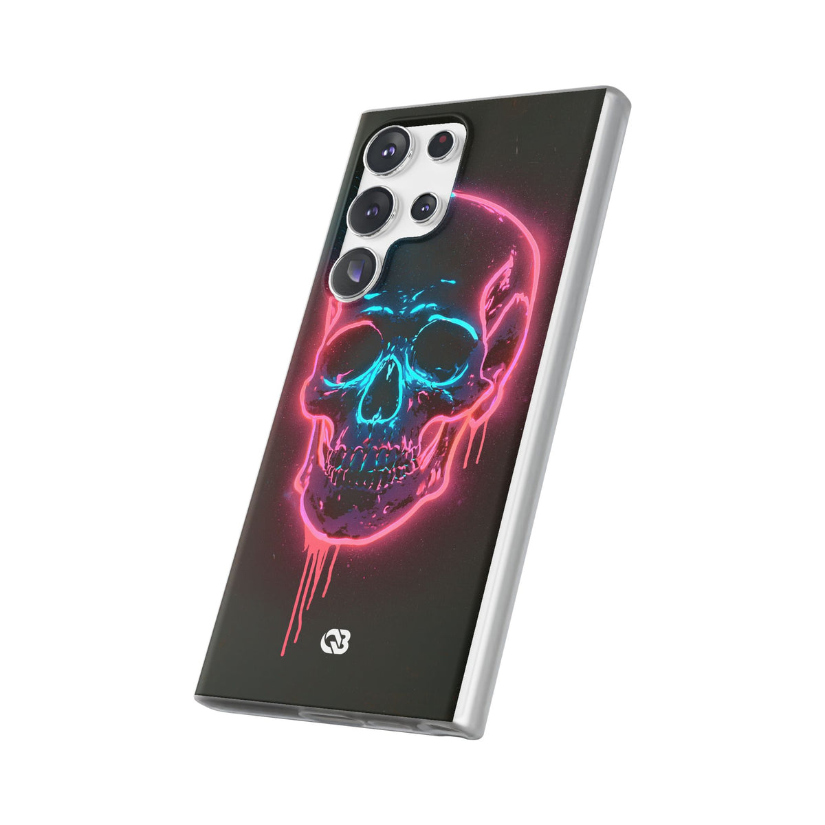 Neon Drip Skull · Lite Phone Case for Samsung · Black