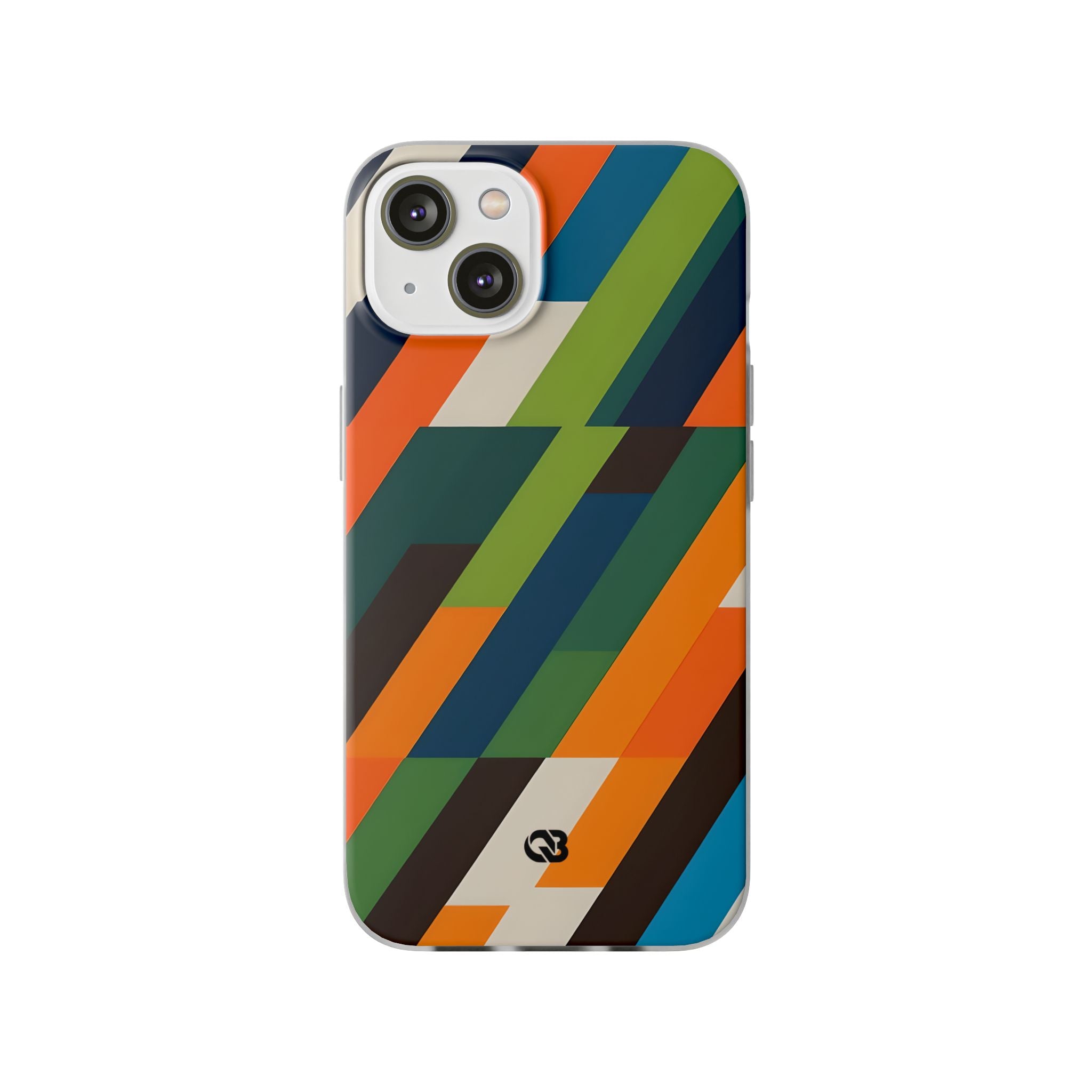 Angled Retro Mosaic · Soft Custodia per iPhone