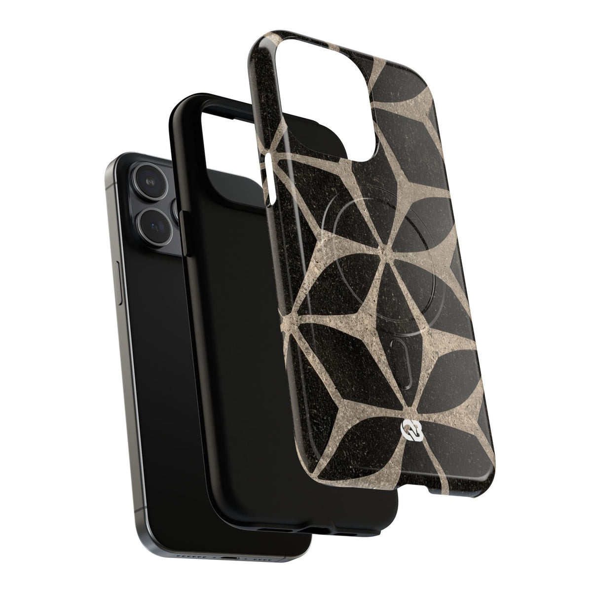 Concrete Mosaic Star · Tough 2.0 Magnetic Phone Case for iPhone · Black