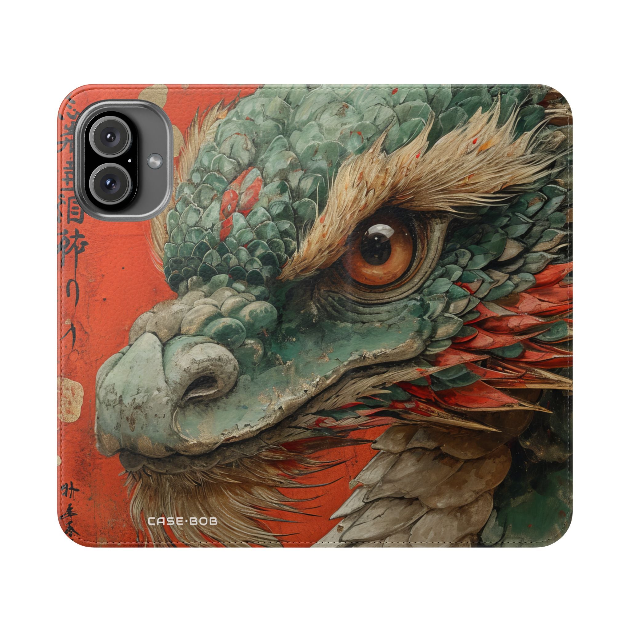 Dragon's Gaze Crimson - iPhone 16 Plus Case - Wallet