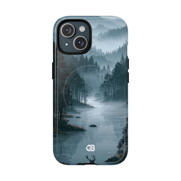 Silent Nordic Fjord · Tough 2.0 Magnetic Phone Case for iPhone · Blue