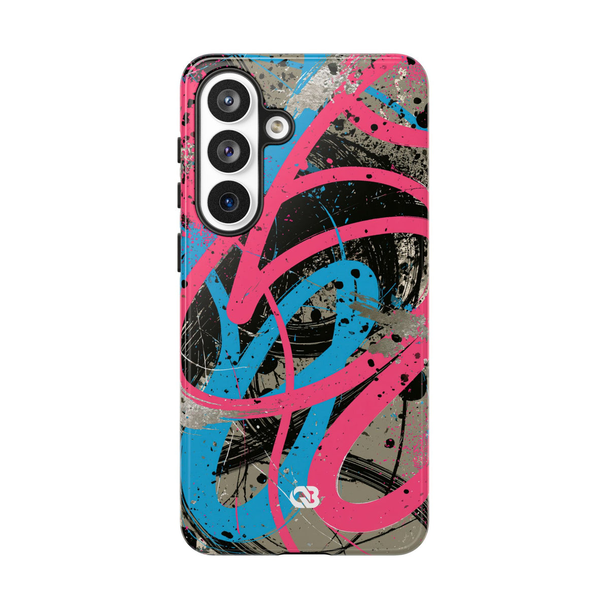Cyber Splatter Flow · Tough Phone Case for Samsung · Pink