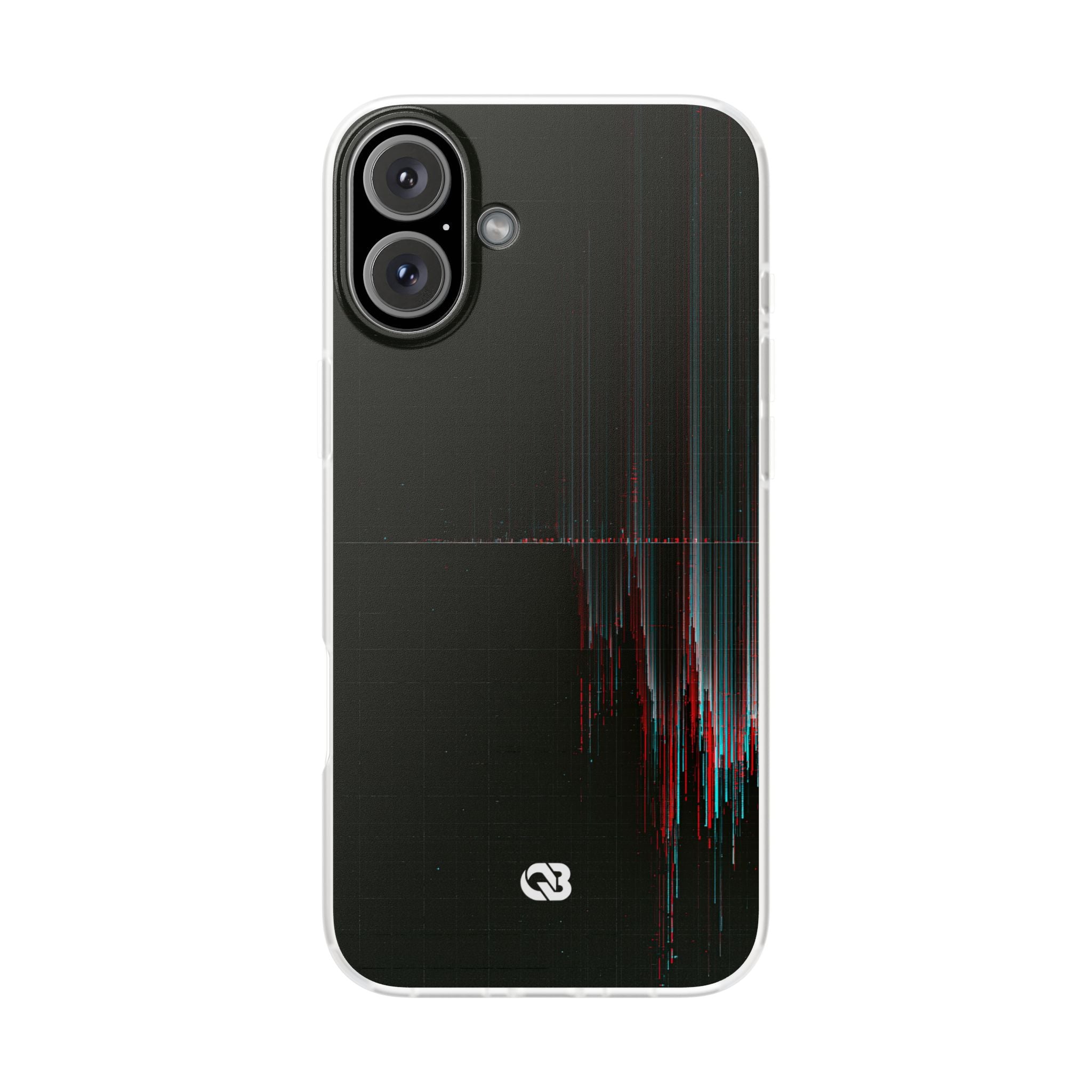 Black Lite Phone Case for iPhone - Corrupted Data Stream