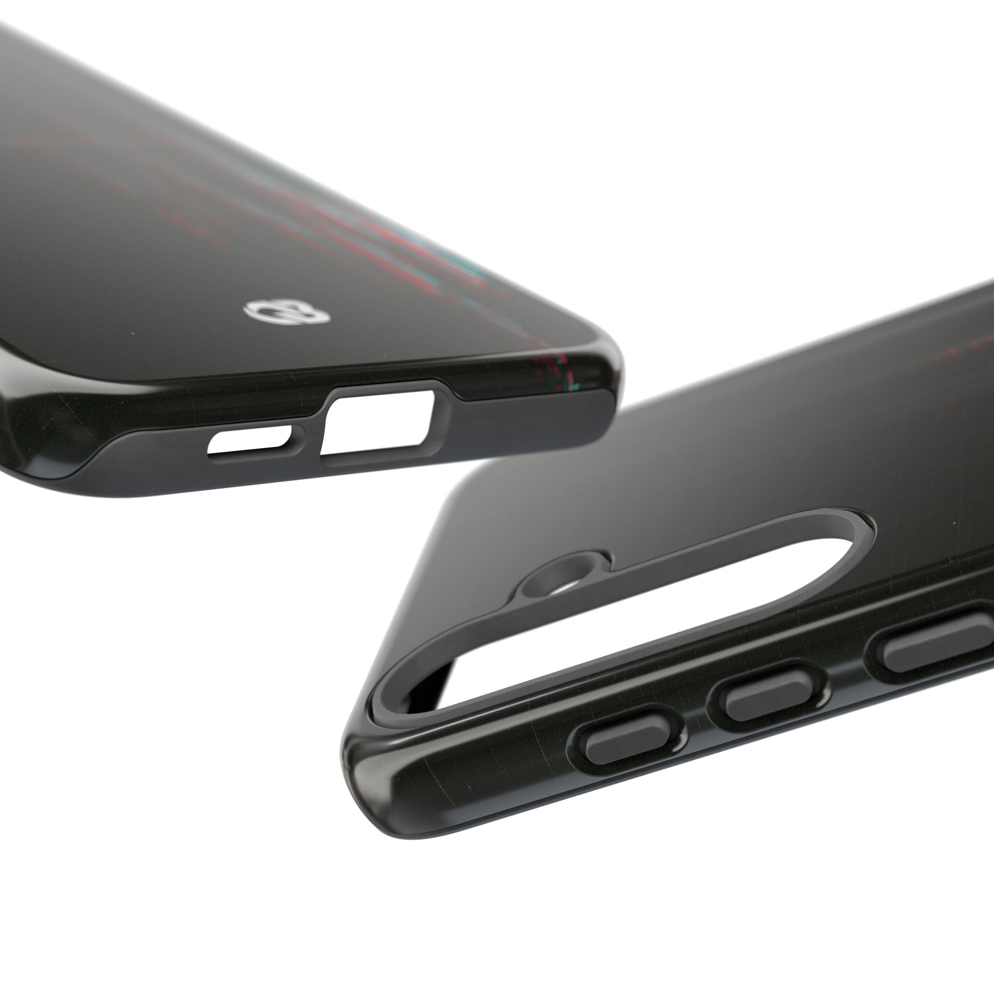 Black Tough Phone Case for Samsung - Corrupted Data Stream