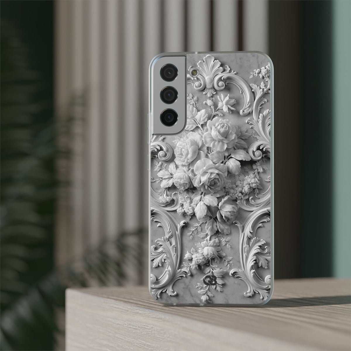 Rococo Marble Rose · Lite Phone Case for Samsung · White