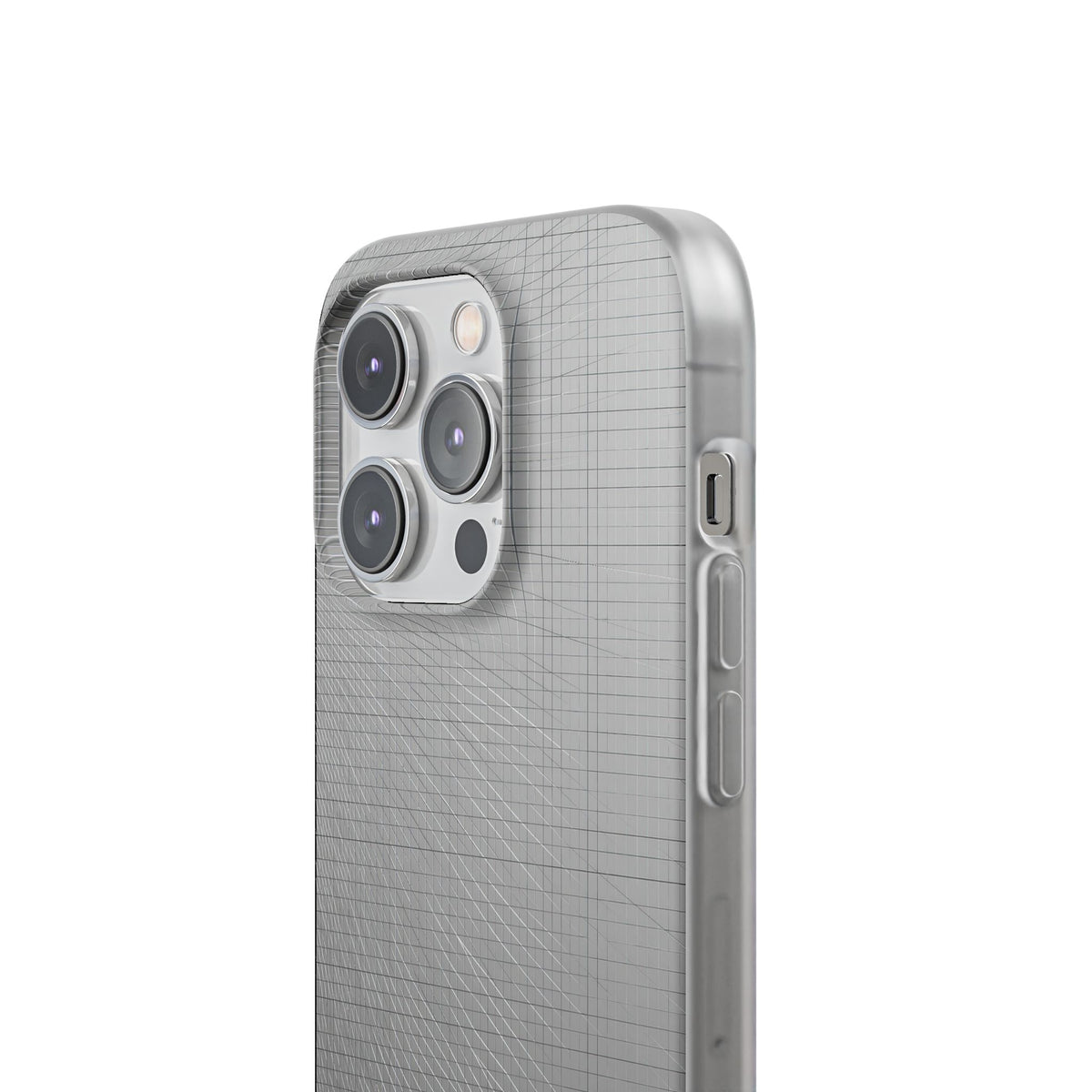 Grey Lite Phone Case for iPhone - Chrome Mesh Warp