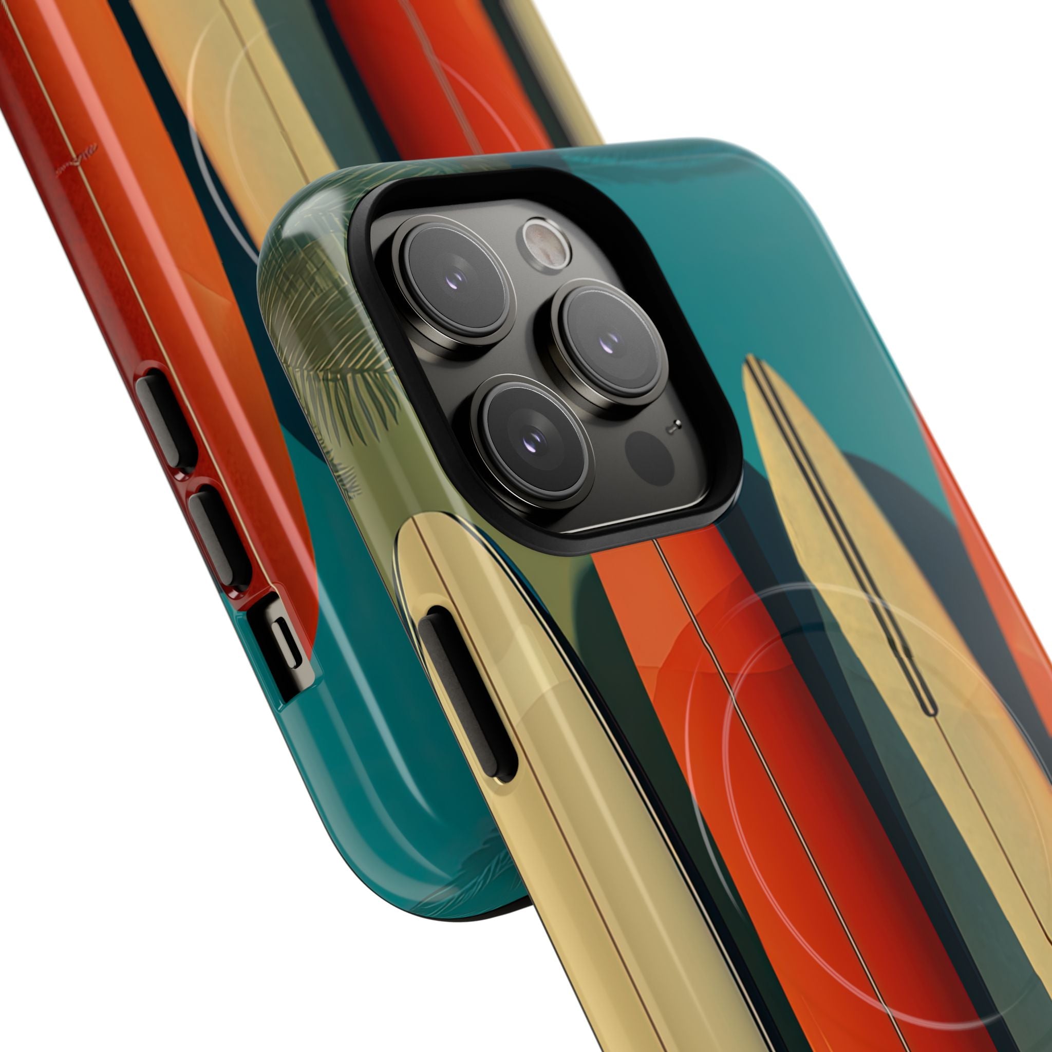 Teal Coast Lineup · Tough+ Coque de téléphone pour iPhone · MagSafe